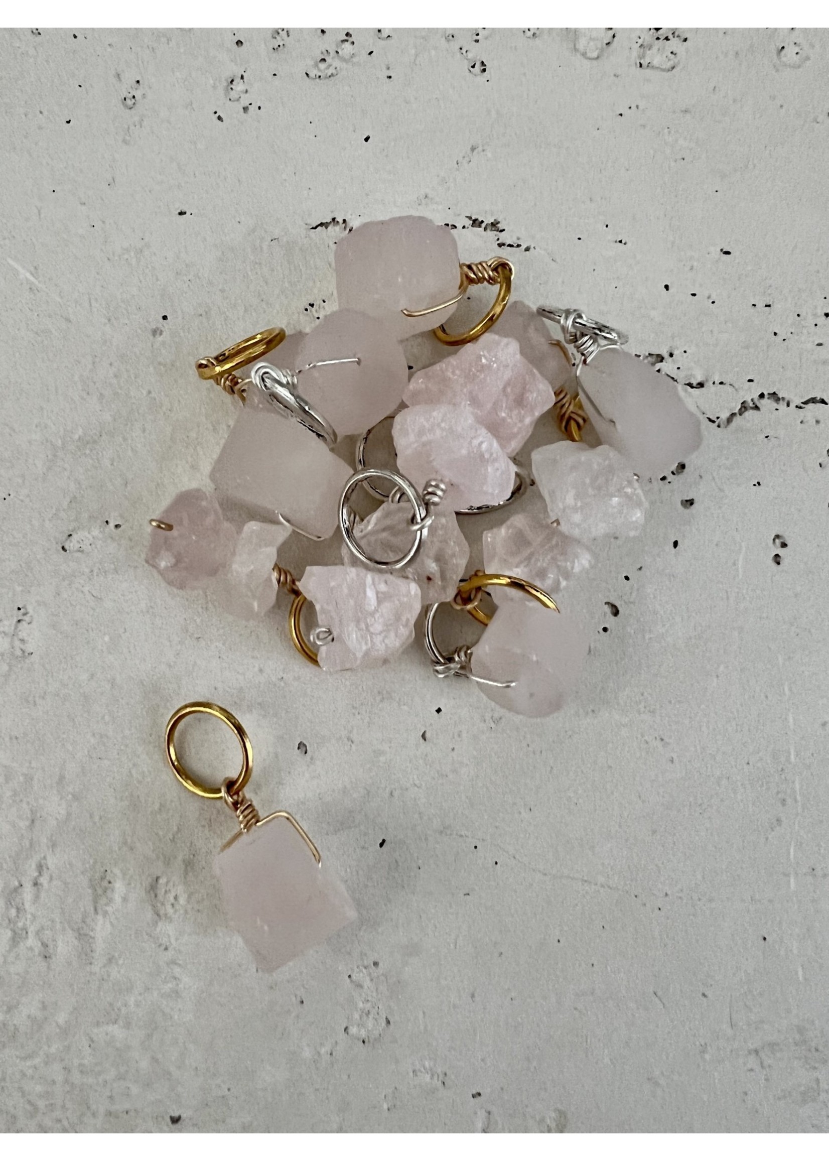 Vibe Jewelry Co. Small Rose Quartz Charm