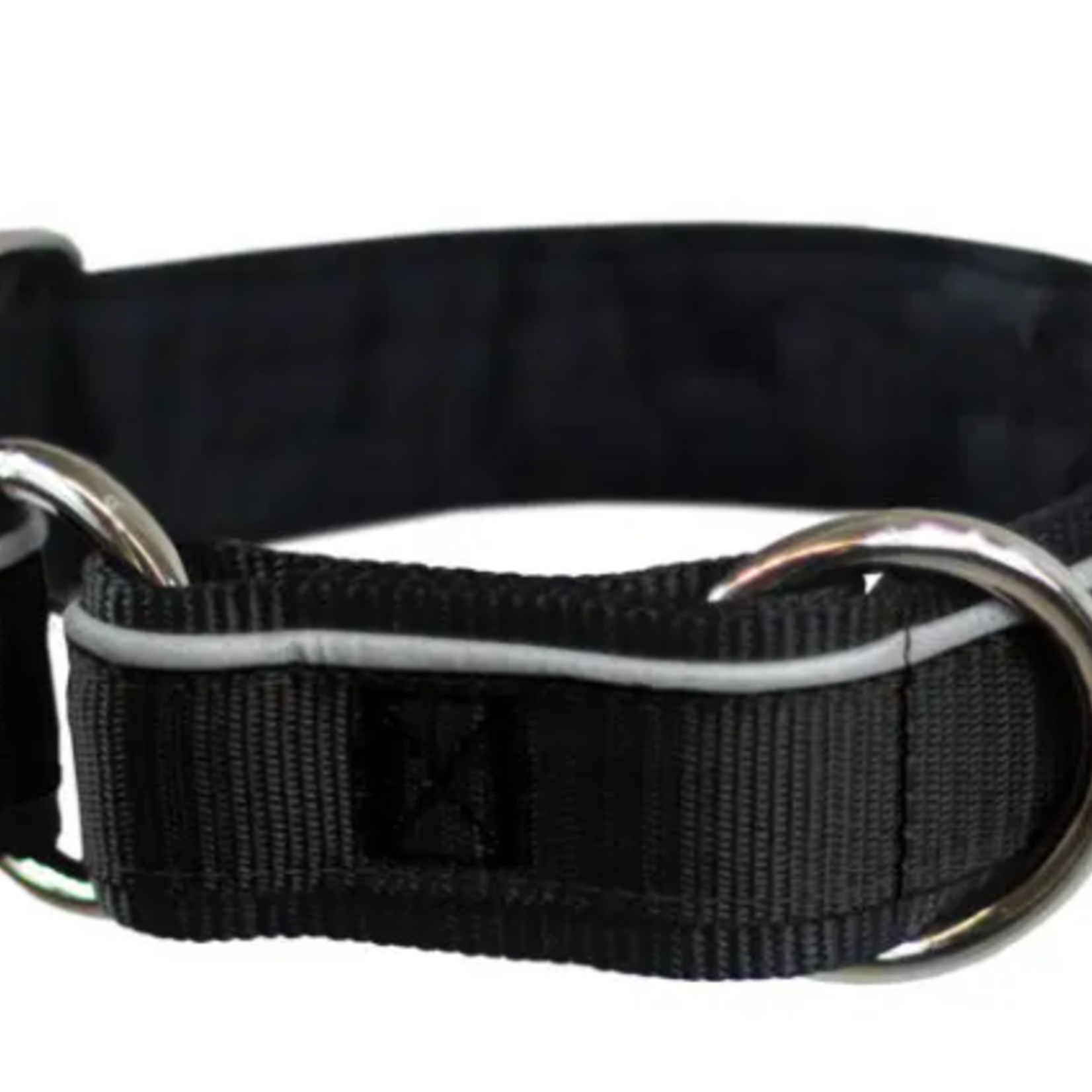Nahak Padded Dog Collar With Reflective Band