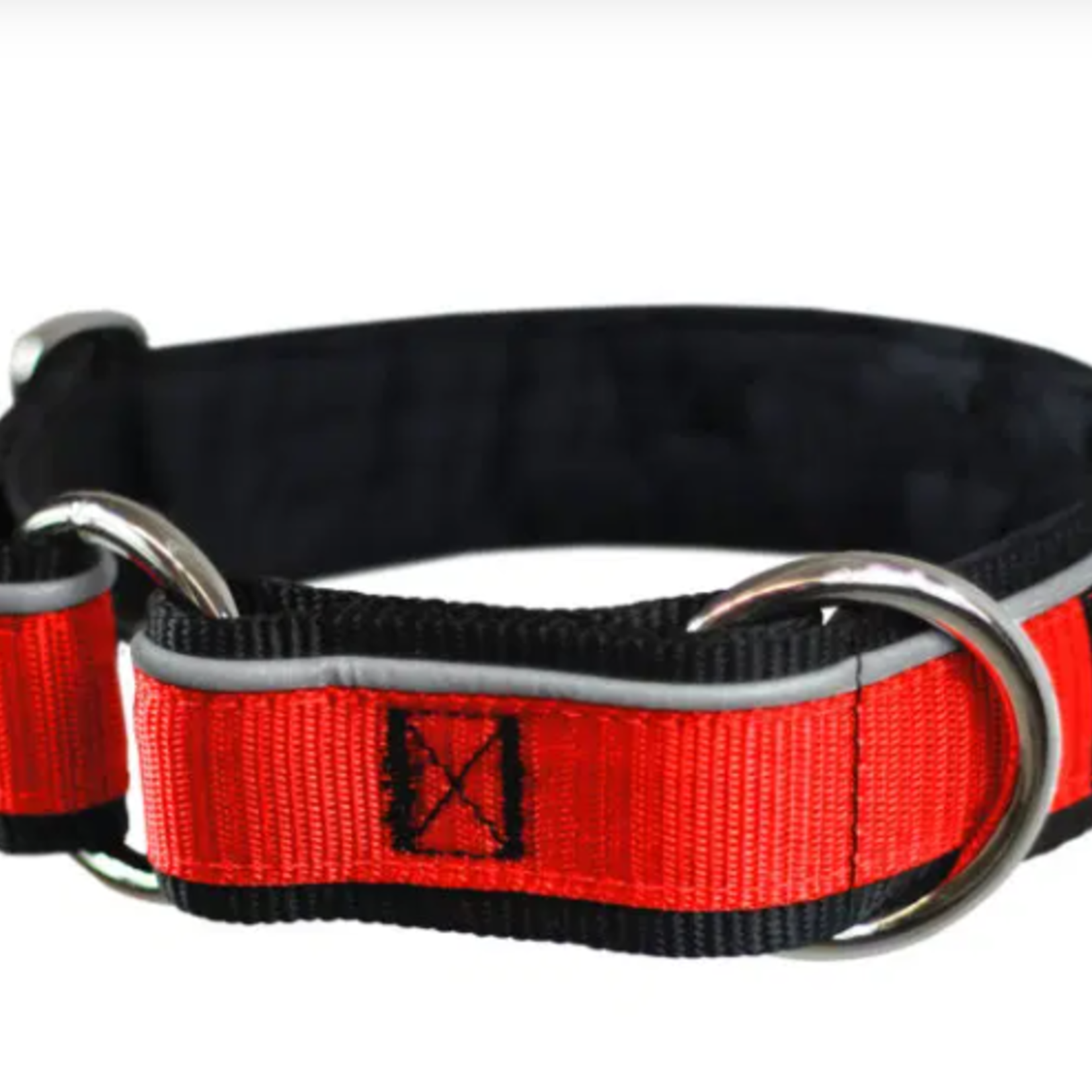 Nahak Padded Dog Collar With Reflective Band