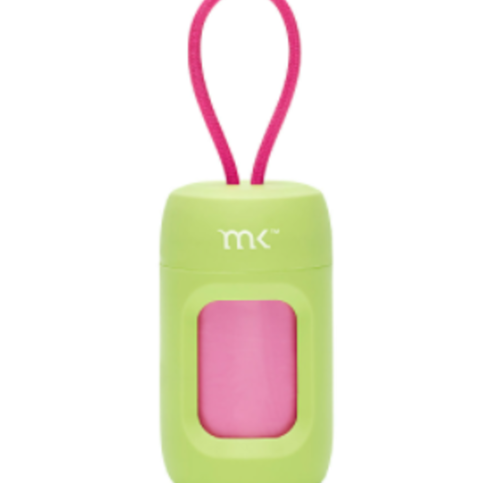 Modern Kanine Dispenser-Poop Bags-Green with Pink (20) bags