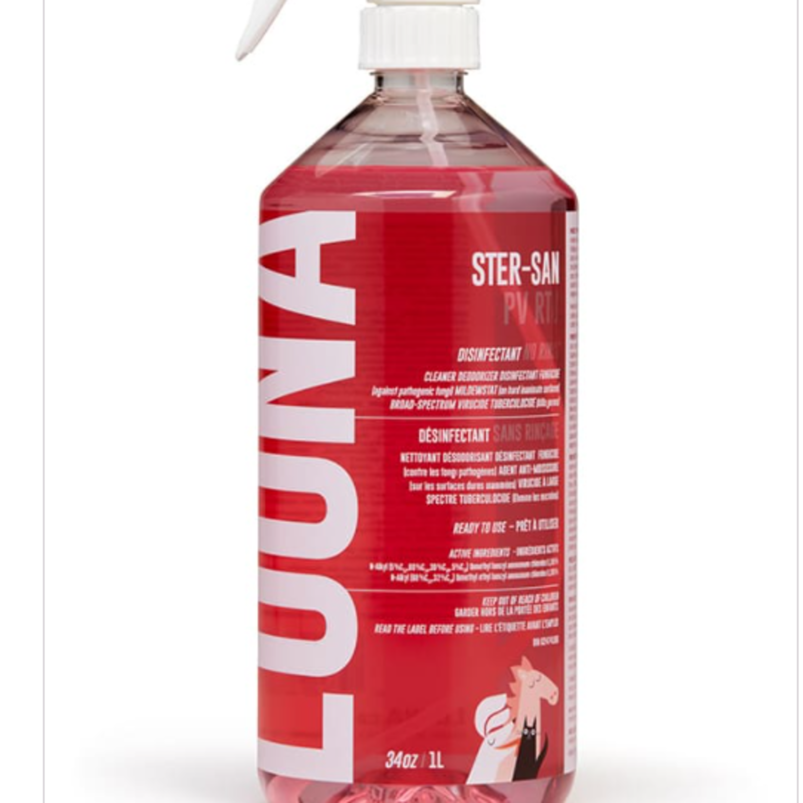 Loona Ster-San-Désinfectant et Désodorisant-1 L-Sans danger pour les animaux
