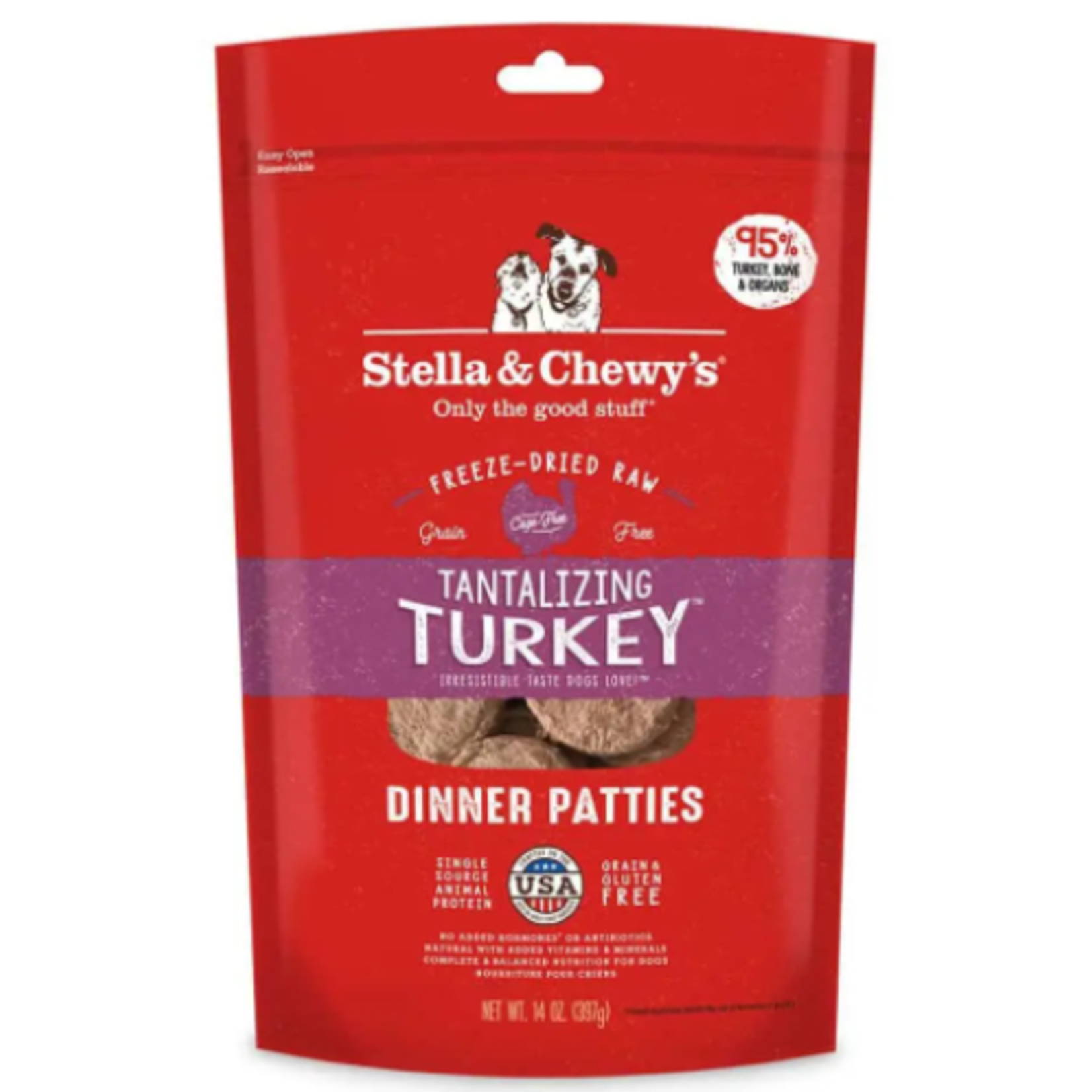 Stella & Chewy s Freeze Dry RAW- Tantalizing Turkey Dinner Patties-5.5oz