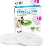 Catit Triple Action Fountain Filter - pack of 2