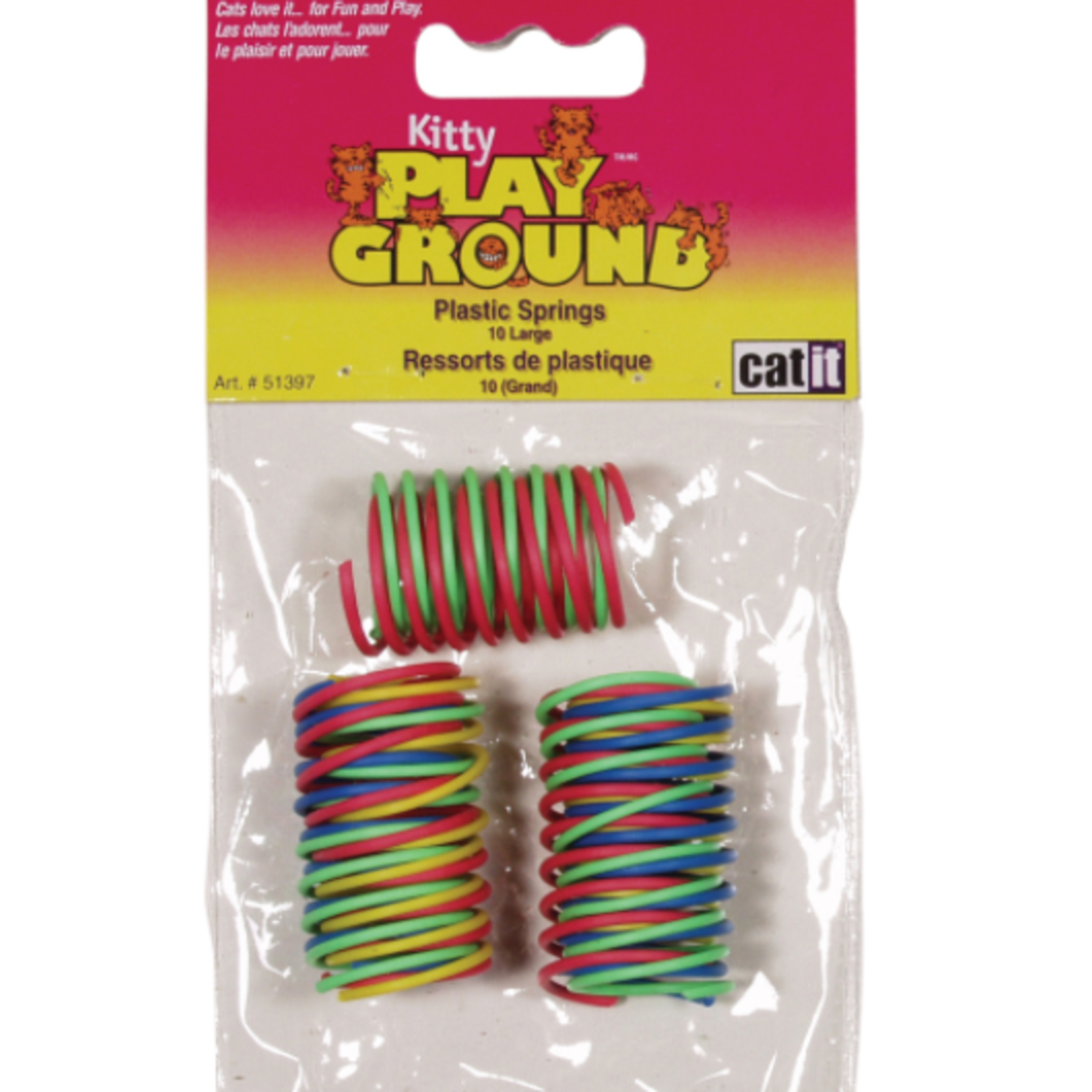 Catit Kitty Playground Cat Toy - Mega Silly Plastic Springs - pack of 10