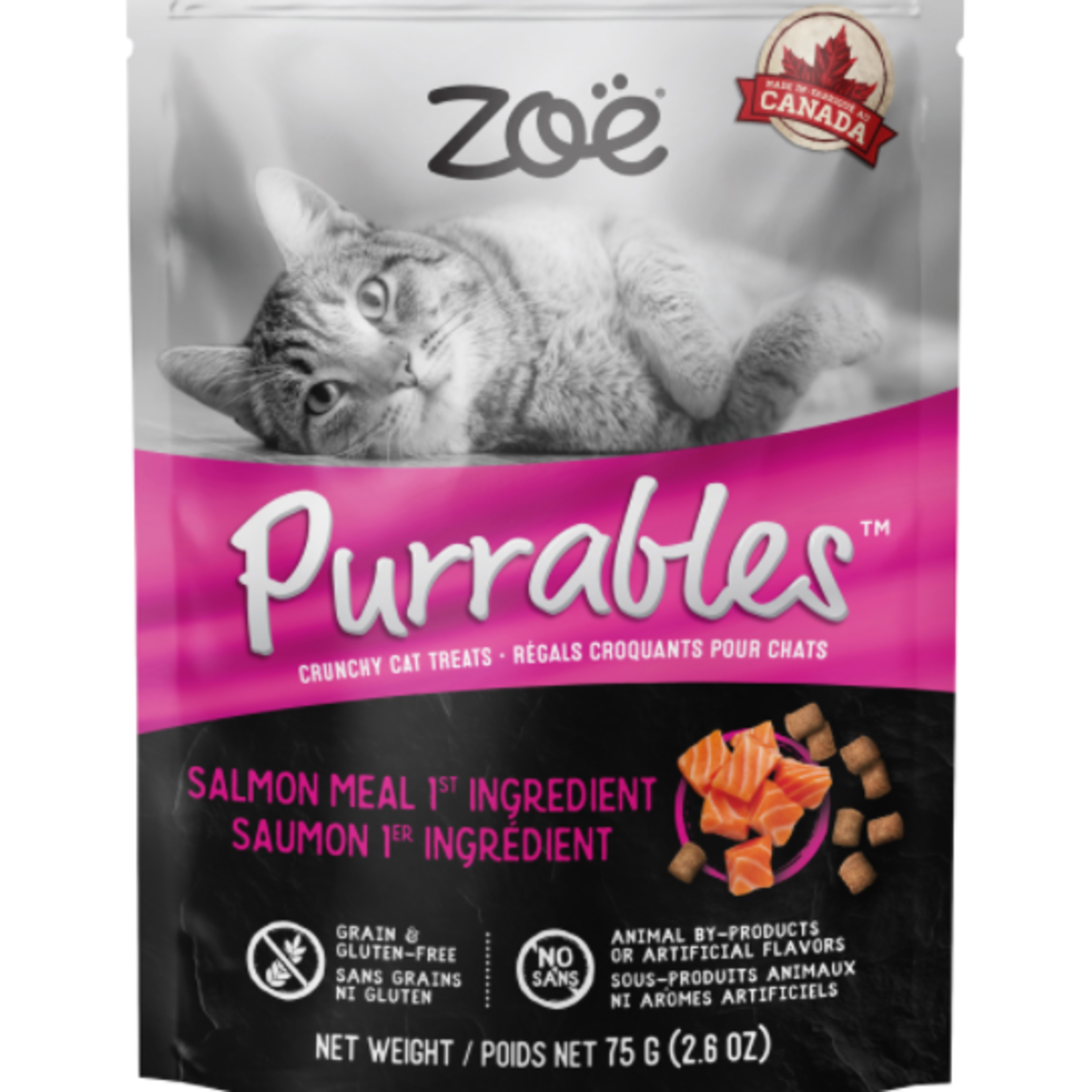 Zoe Purrables Cat Treats - Salmon - 75 g