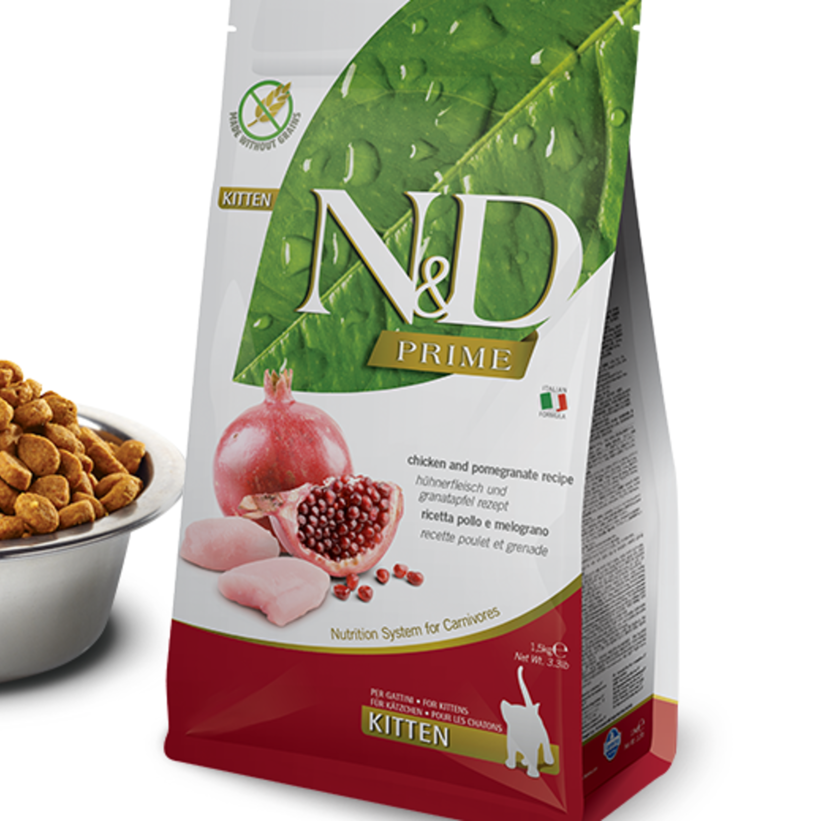 Farmina N&D PRIME - Kitten - Chicken & Pomegranate - G  Free - 3.3 lbs
