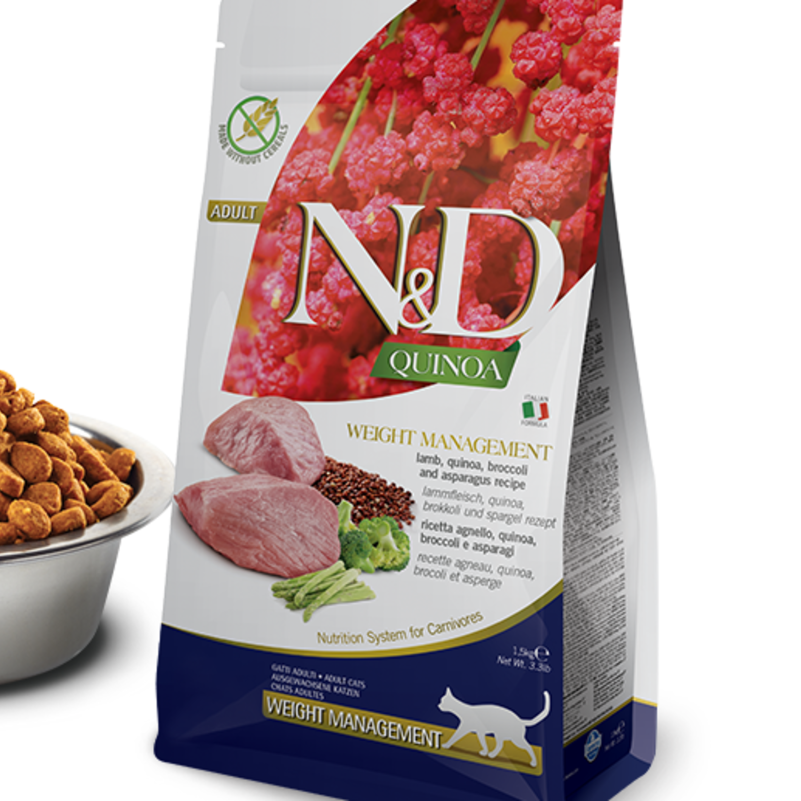 Farmina N&D QUINOA - Agneau - S Grain - Contrôle de poids - 3.3 lbs
