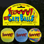 Ducky world Cat balls filled with catnip - 2 in each - in pack of 3