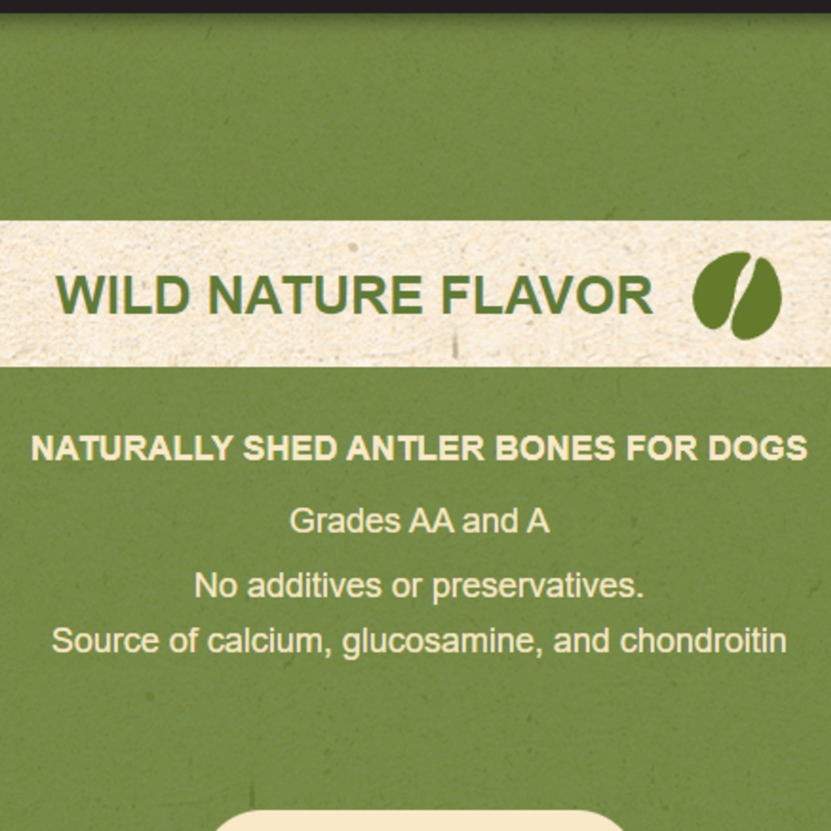 DENTLER Antler Dog Chews - Whole - Wild Nature Flavor - Small