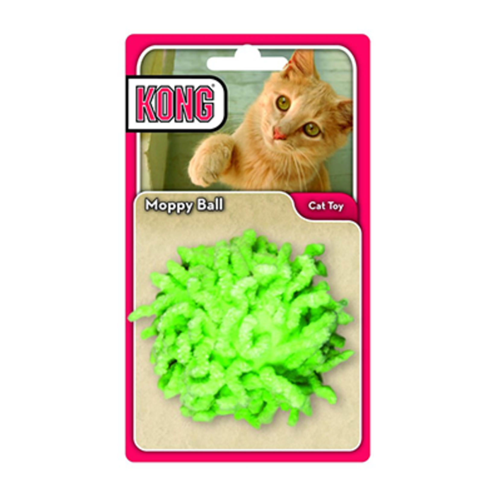 Kong Moppy ball - rattle sound - Blue or green