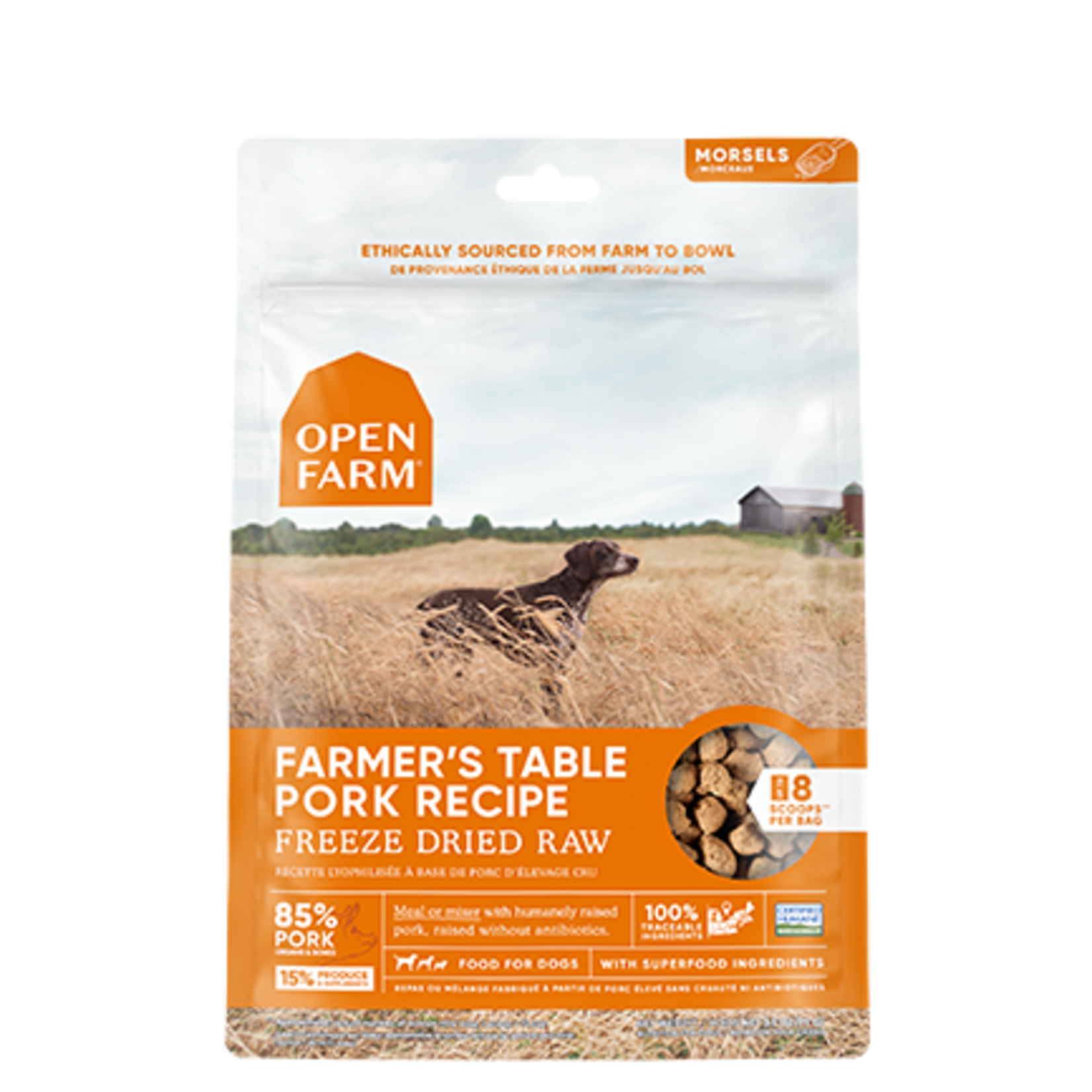 Open Farm Pork Morsels - Freeze Dry Raw - 3.5 oz