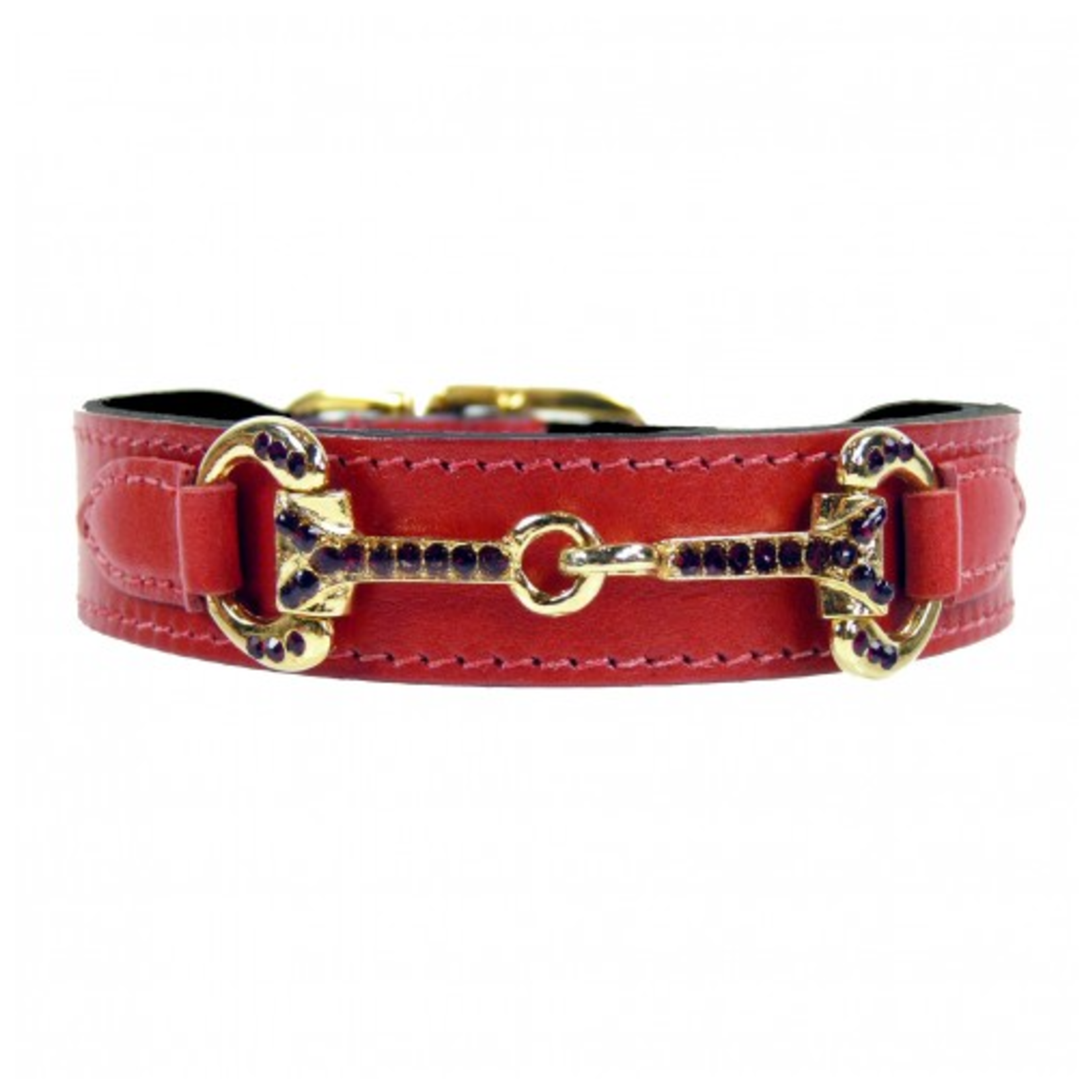 Hartman & Rose Horse & Hound in Ferrari Red - Collar - 8-10 in