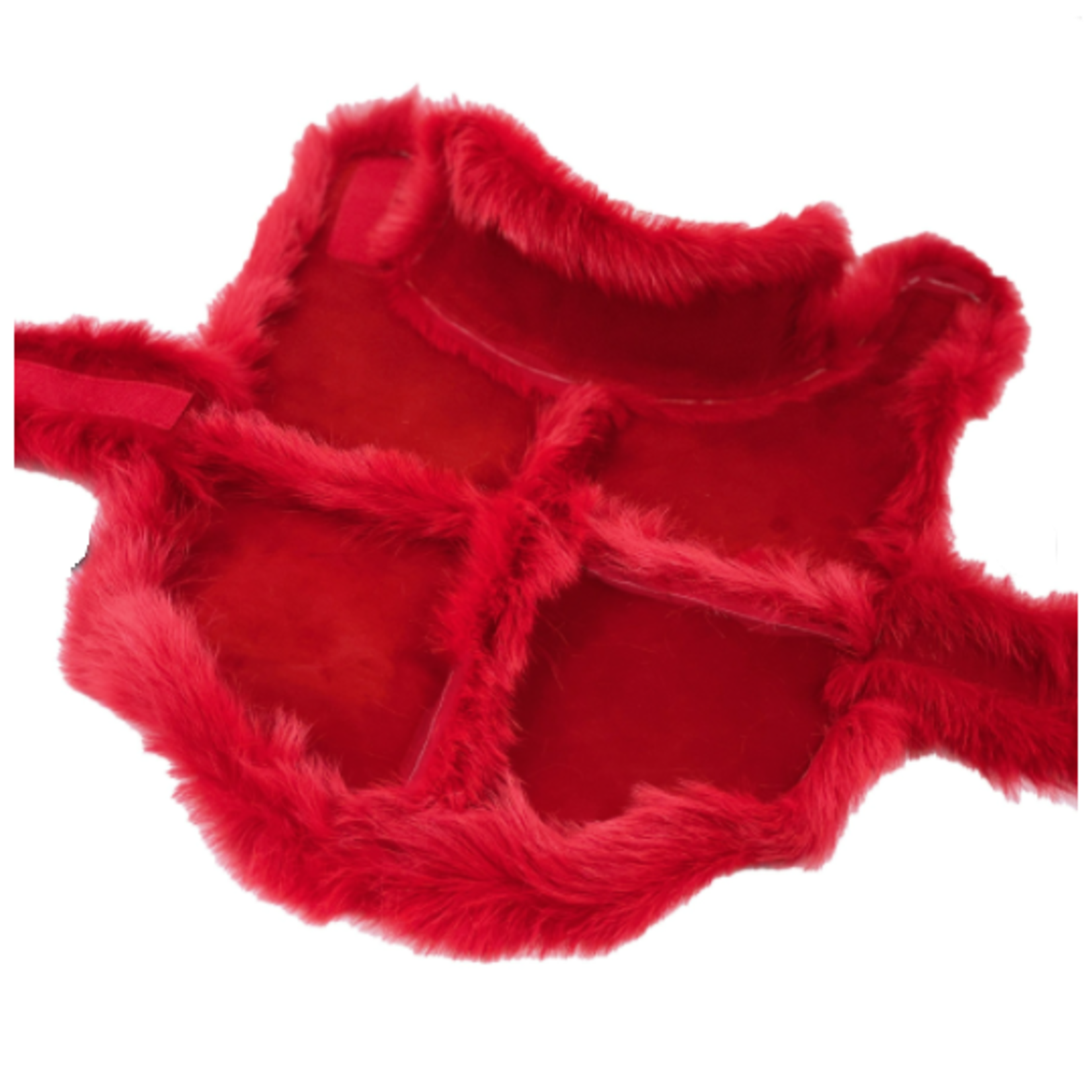 Hartman & Rose Manteau rouge à poils long en peau de mouton - XSmall