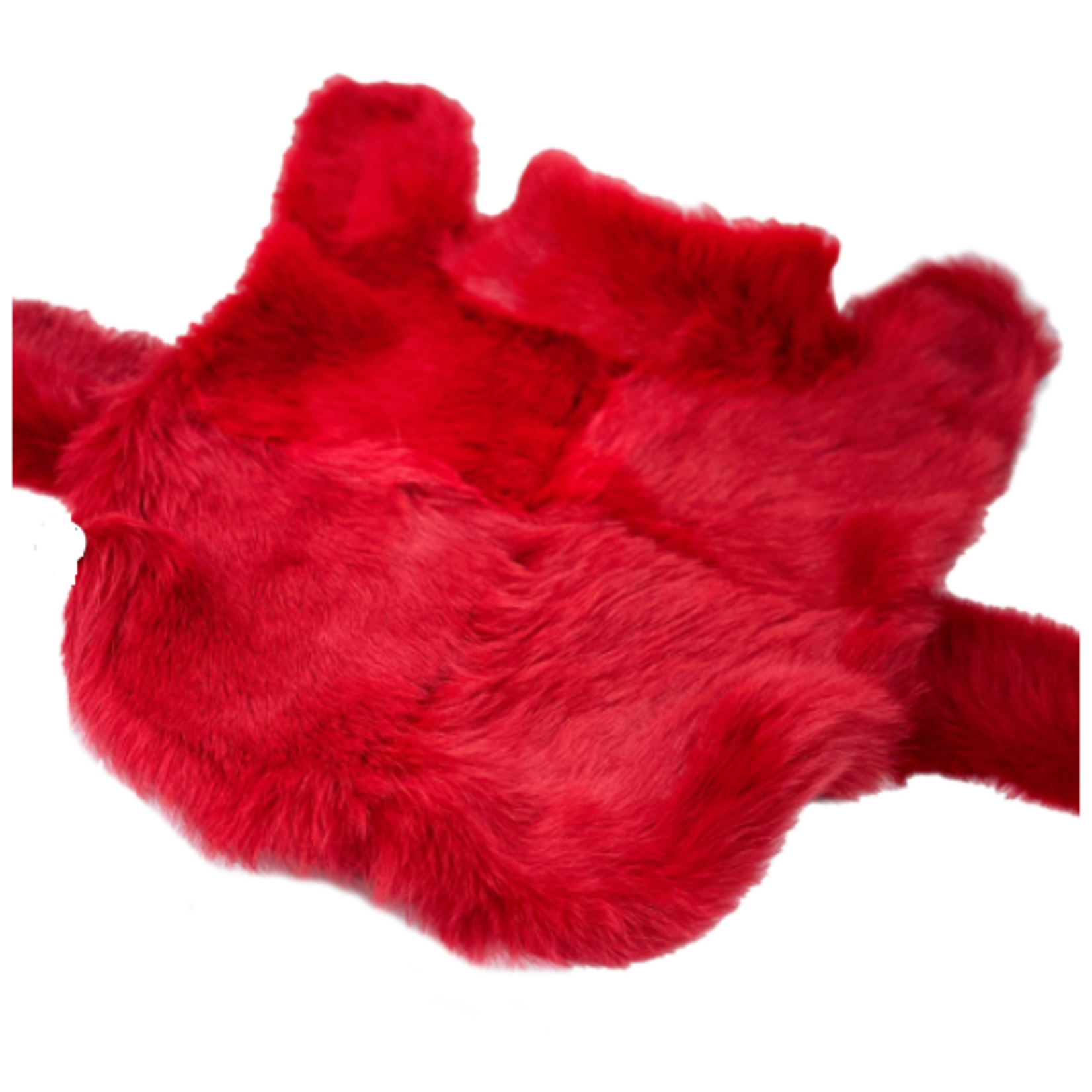 Hartman & Rose Manteau rouge à poils long en peau de mouton - XSmall