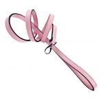 Hartman & Rose Laisse octogonale en rose doux et nickel - 0,5 po X 48 po