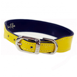 Hartman & Rose Cuir verni italien jaune vif en nickel - Collier