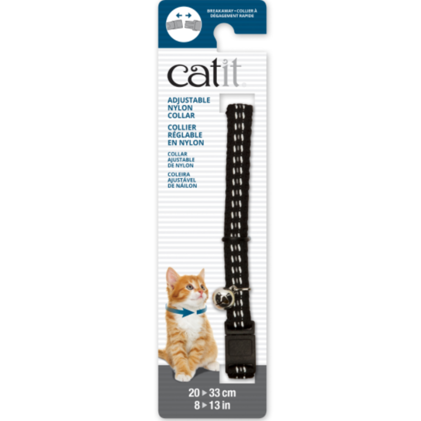 Catit Collier sécuritaire ajustale en nylon - 8 à 13 po