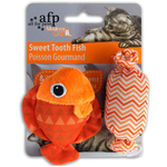 All for paws Sweet Tooth Fish - Assorted colors - 2 per pack