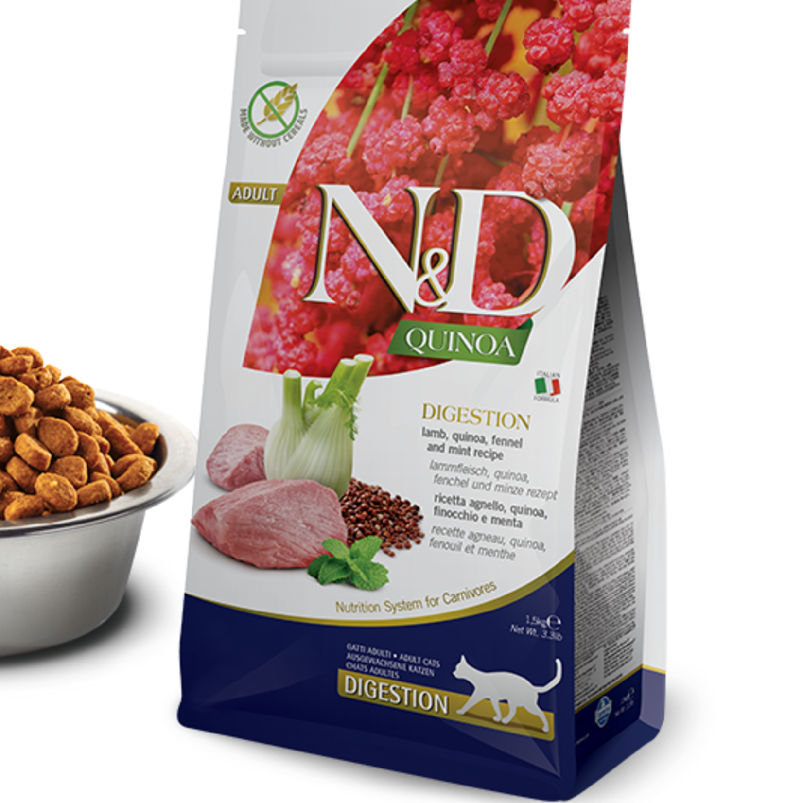 Farmina N&D Quinoa - Lamb - Digestion - G Free - 11 lbs