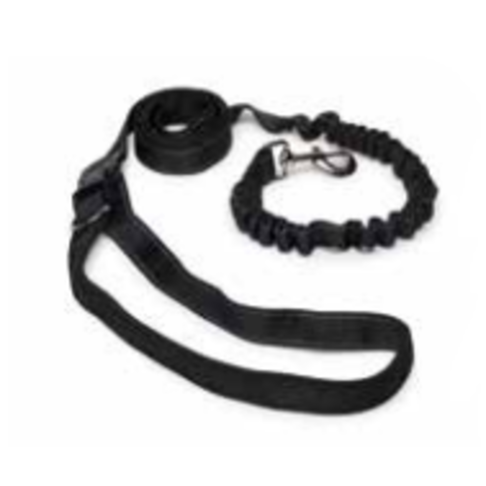 bud'z dog running leash black - 72 in x 1 in