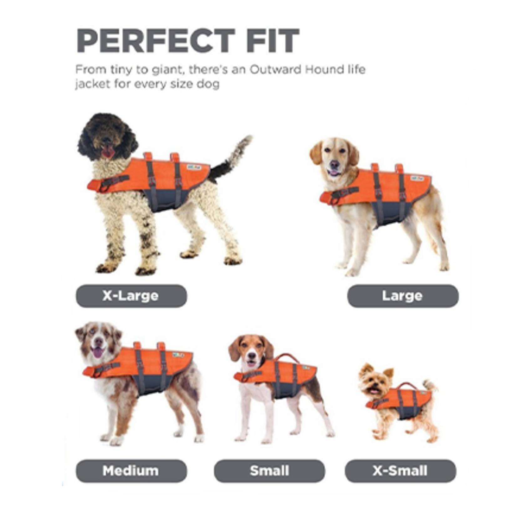 Outward Hound Granby Splash Life Jacket - Orange