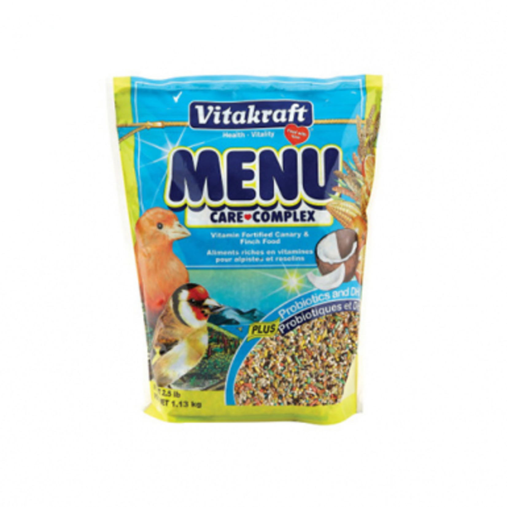 Vitakraft Menu Vitamin Fortified  - Canary & Finch - 2.5 lbs