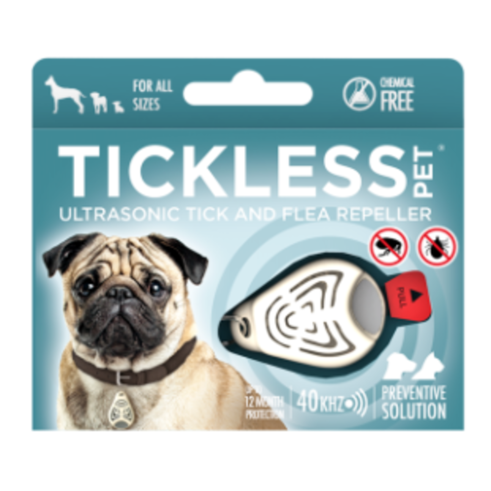 Tickless Le classic pour animal de compagnie - Répulsif à ultrasons contre les tiques et les puces