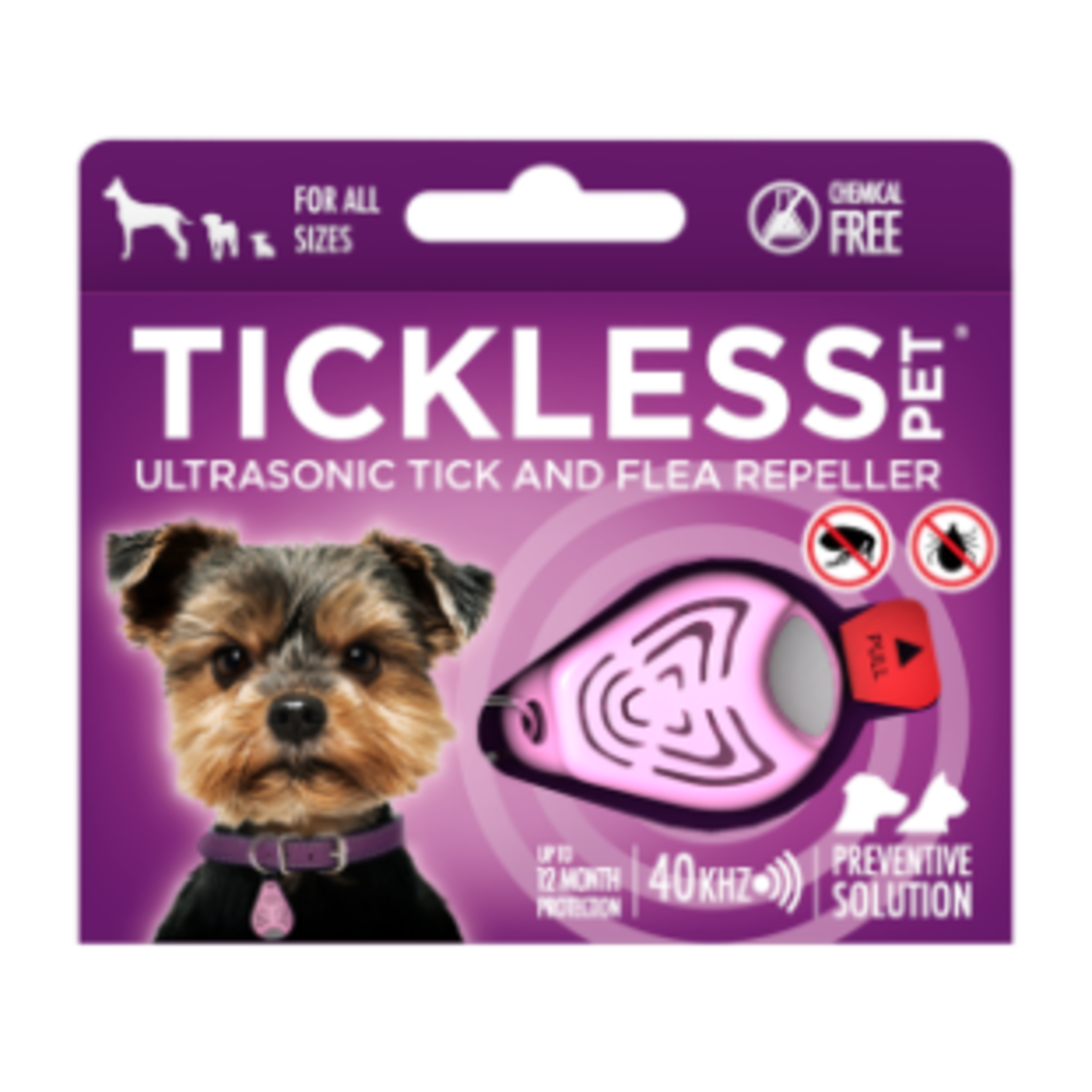Tickless Le classic pour animal de compagnie - Répulsif à ultrasons contre les tiques et les puces