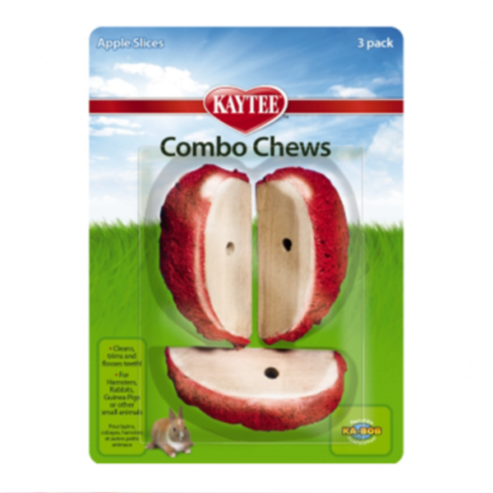 Kaytee Combo à mâcher - Tranches de pomme - 3 articles