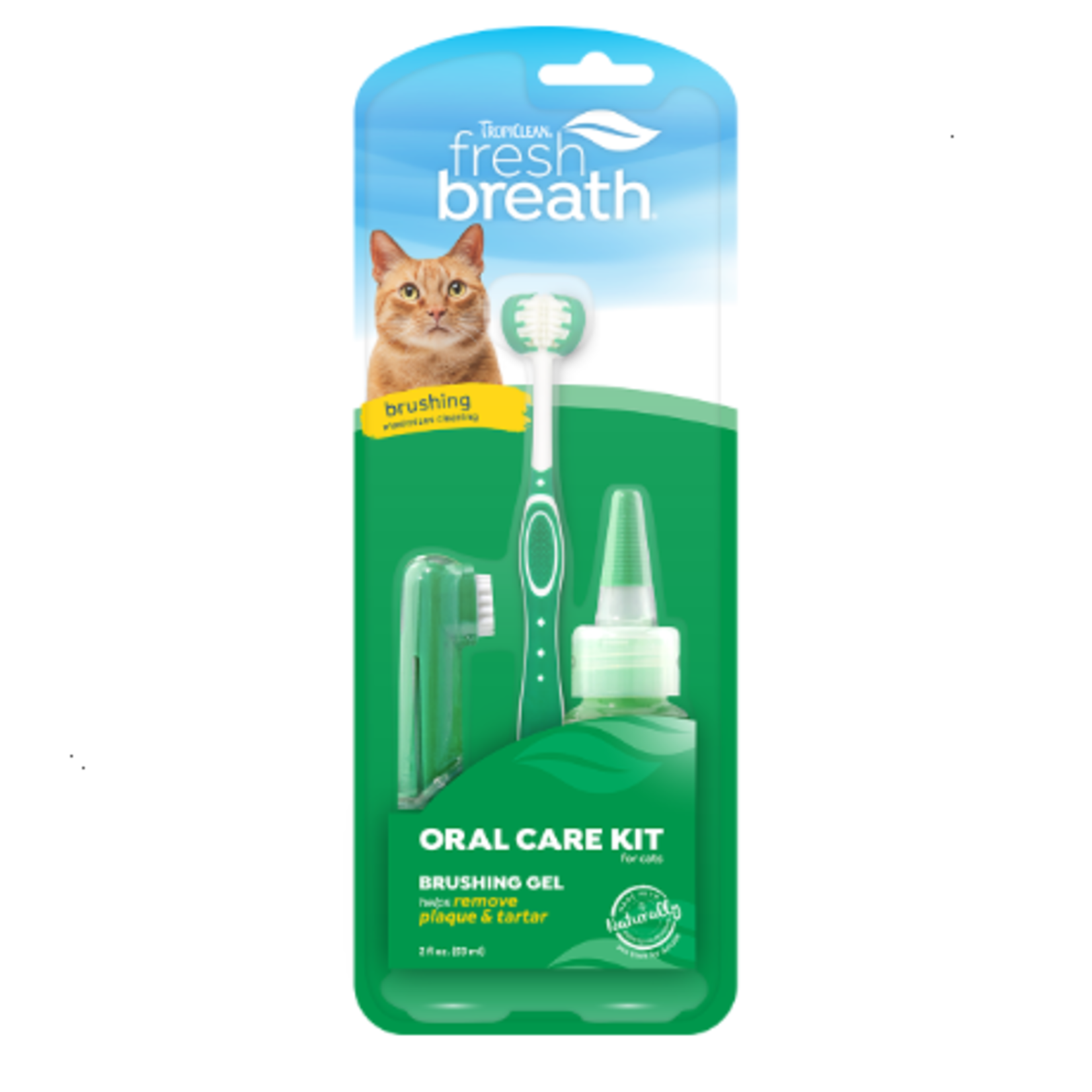 TropiClean Fresh Breath Oral Care Kit for Cats - 2 oz