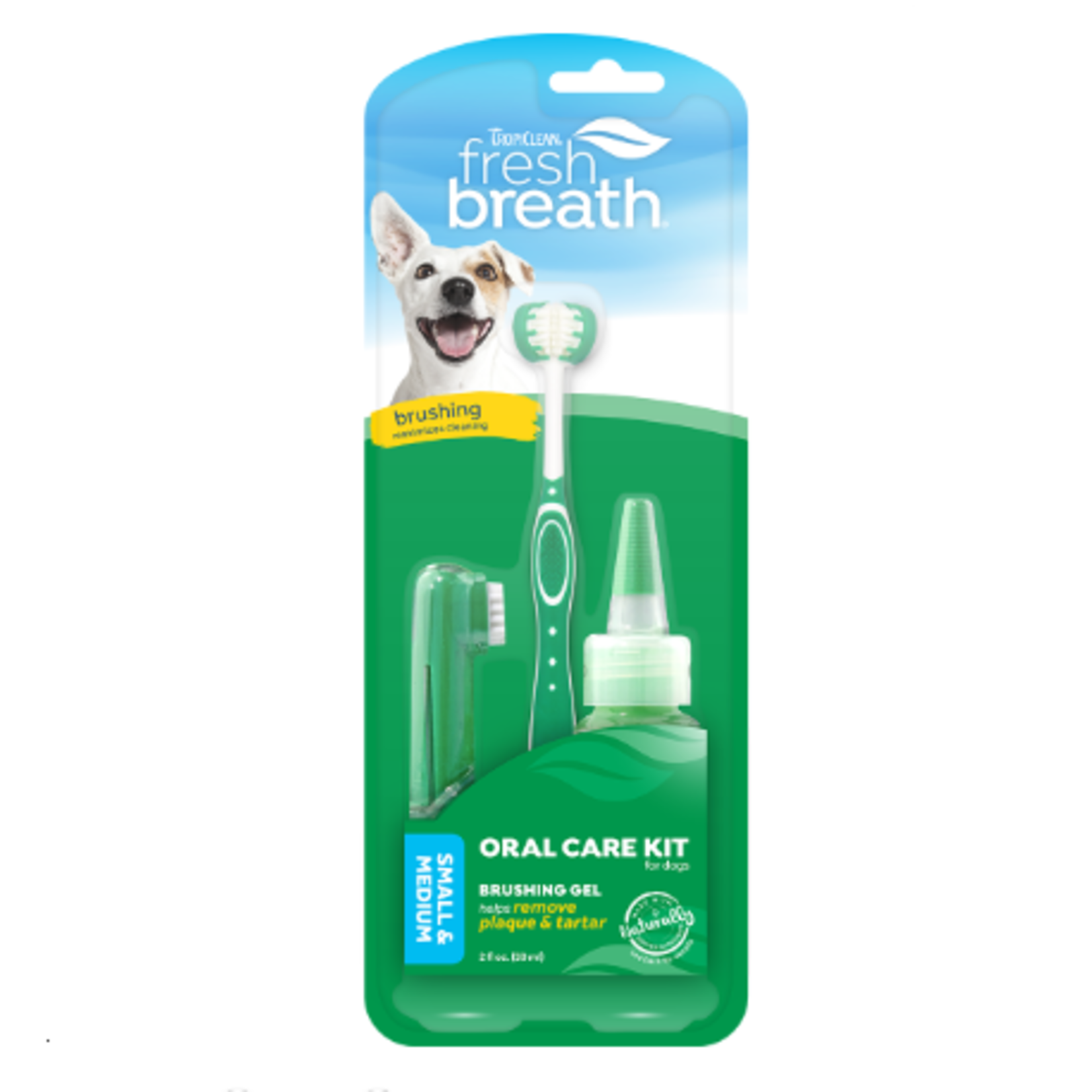 TropiClean Fresh Breath Oral Care Kit - Small & Medium dogs -  2 oz