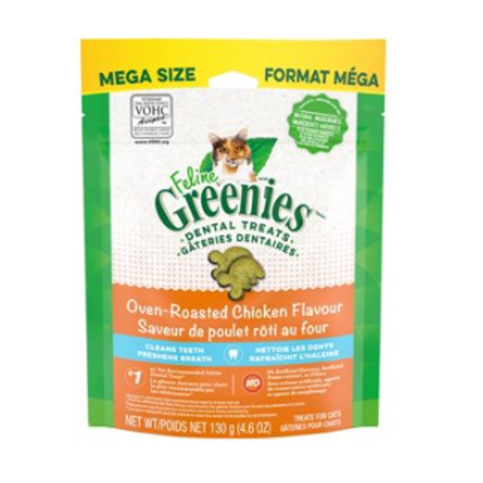 Greenies Gâterie Dentaire Complète Féline - Poulet - 4.6 oz