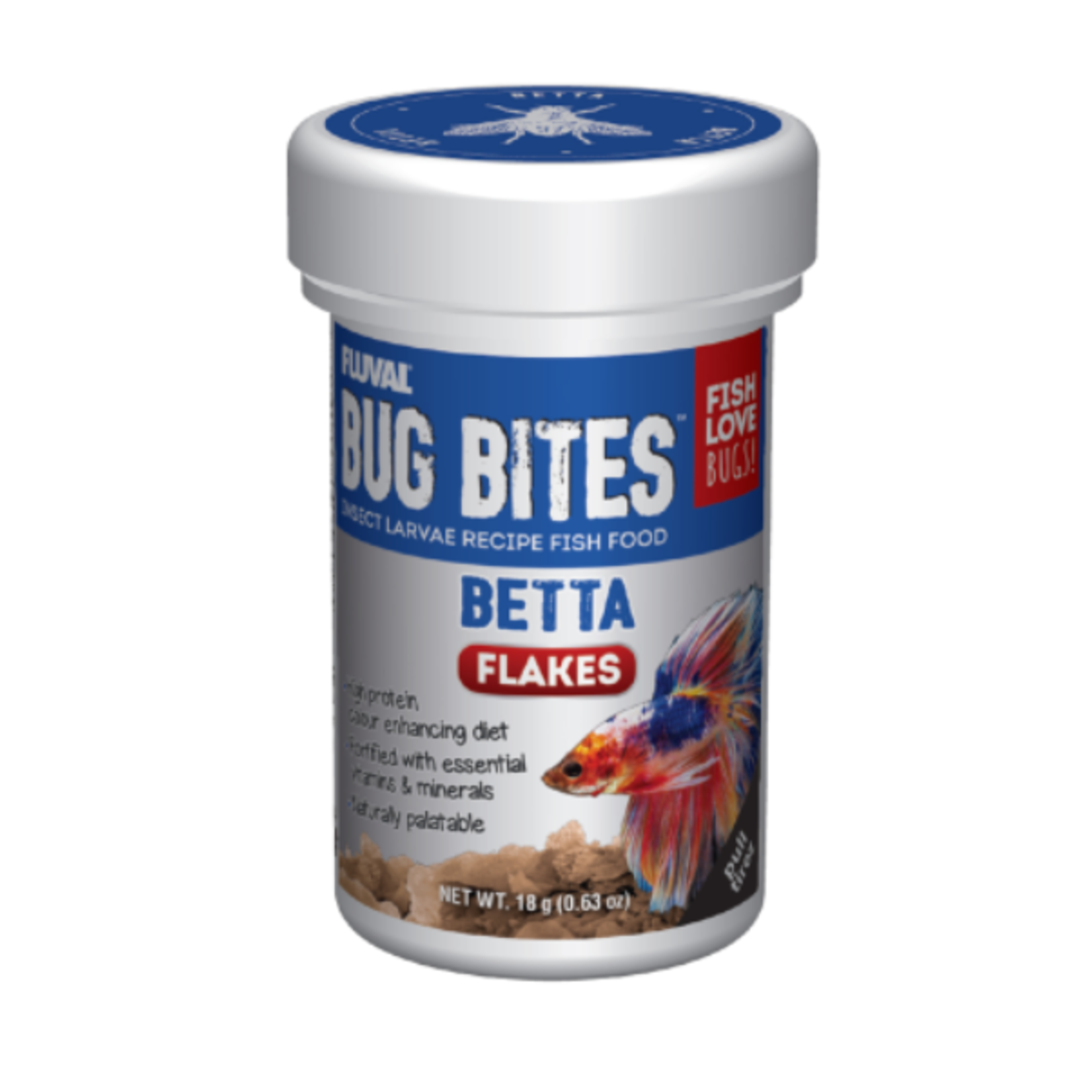 Fluval Flocons de Bug Bites - Betta - 18 g