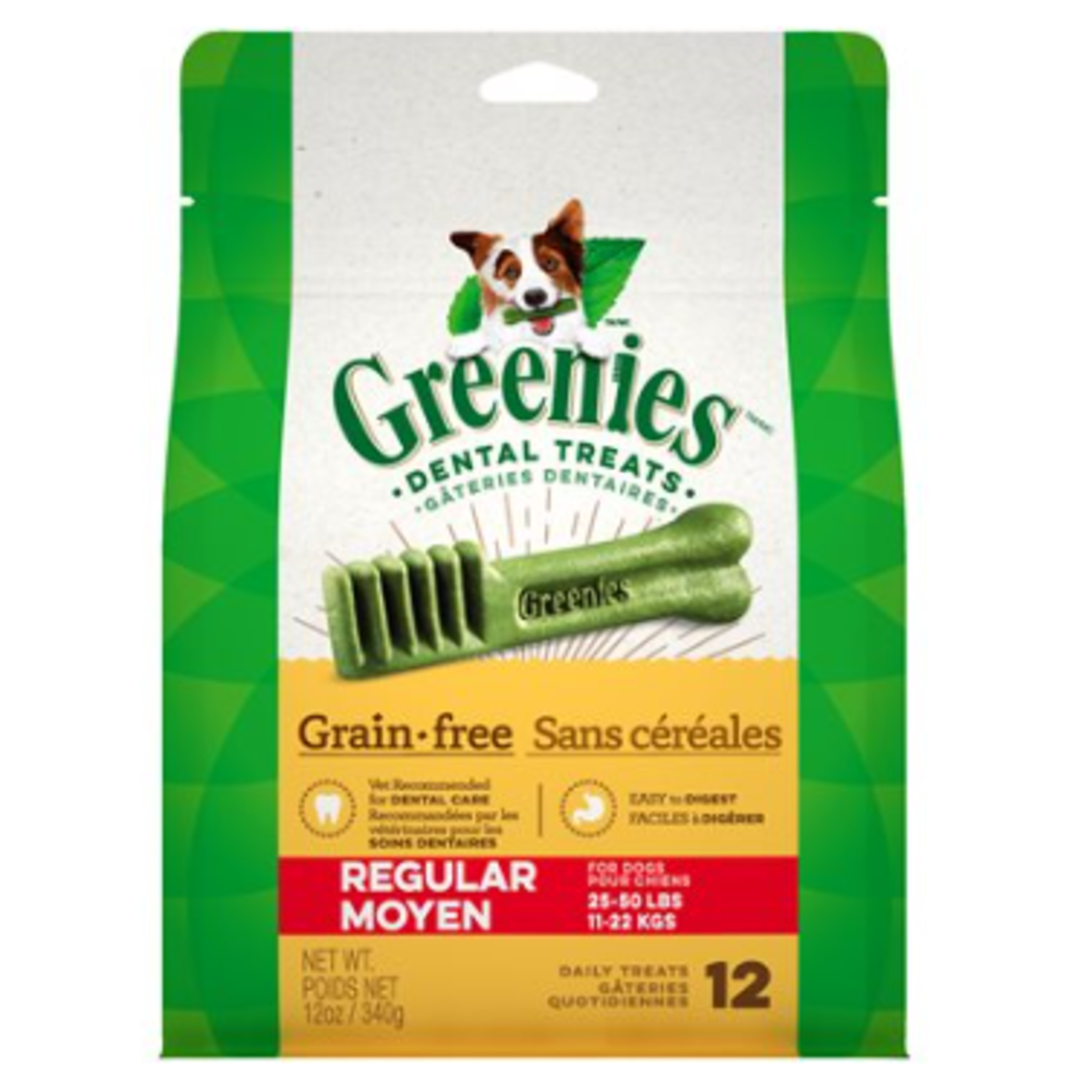 Greenies Gâteries - sans grains - 12 oz - Régulier