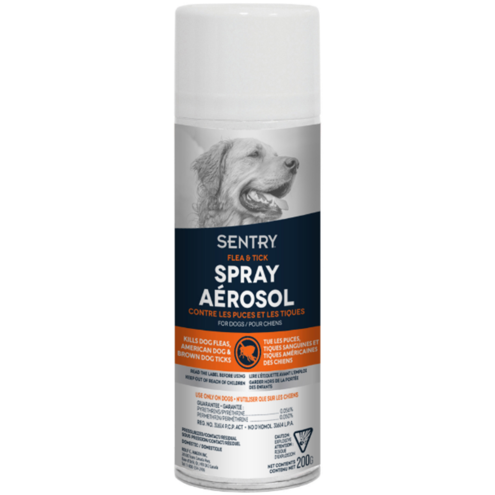 Sentry Spray anti-puces et anti-tiques pour chiens - 200 g