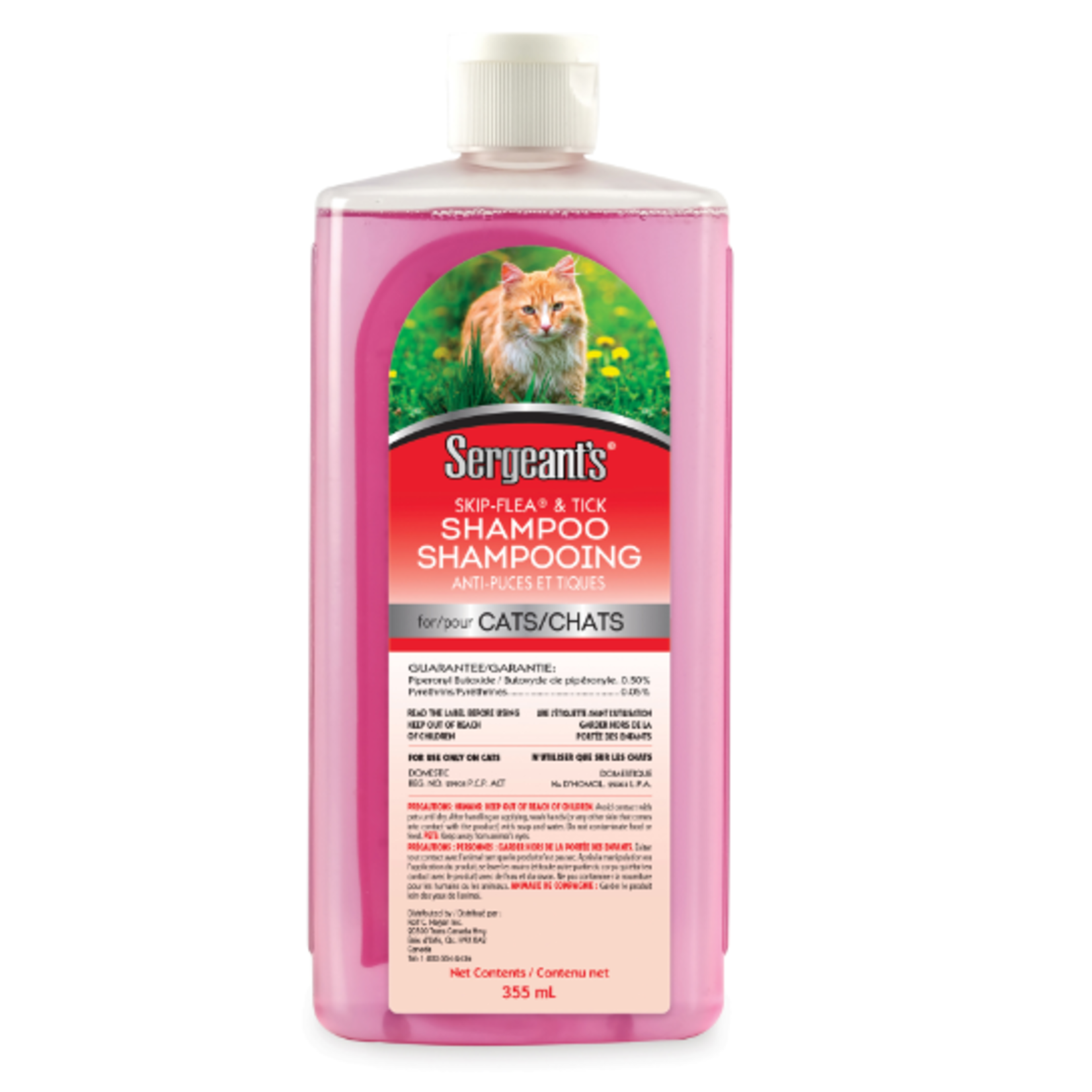 Sergeant anti fleas & ticks Shampoo for cats - 390 ml