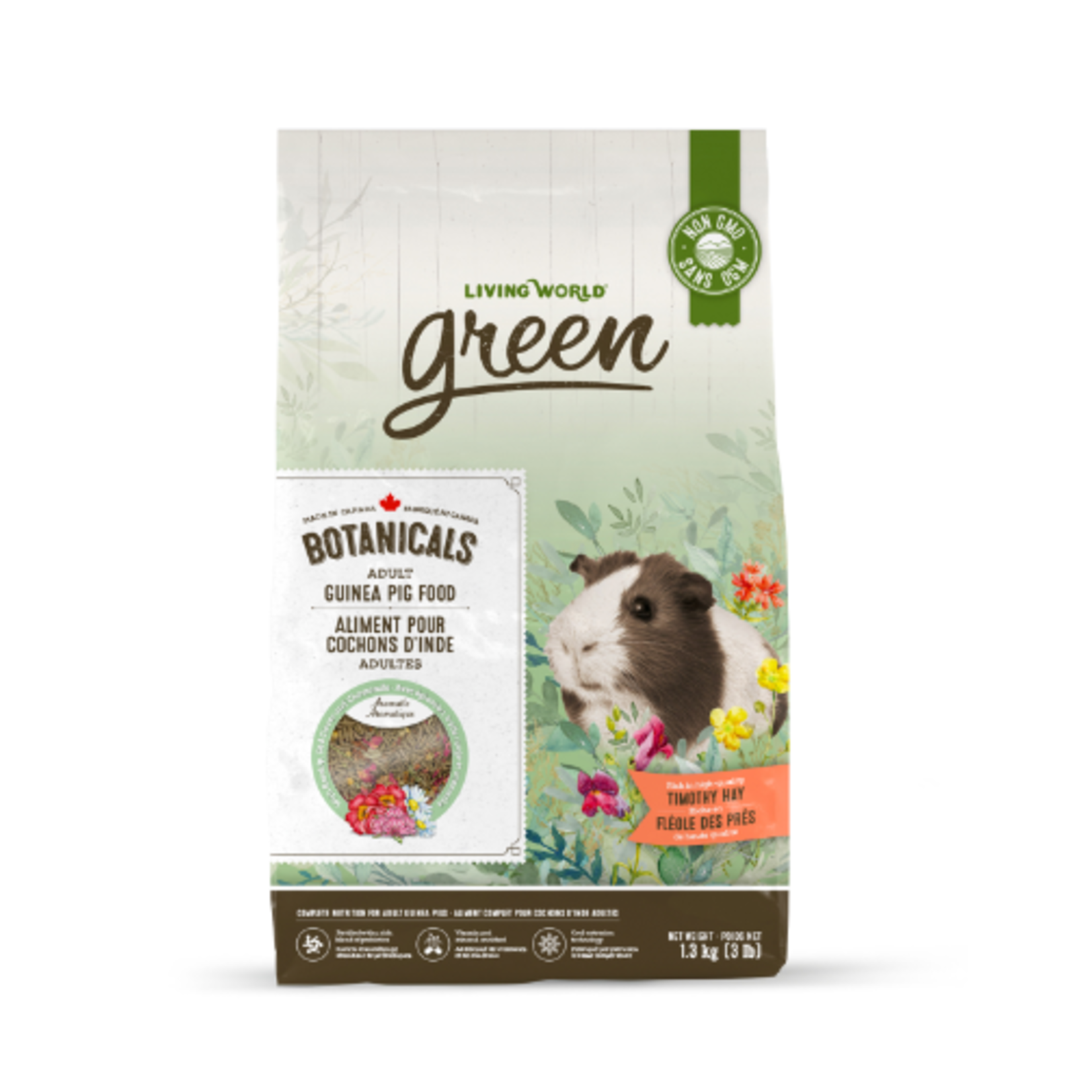 Living World Green Botanicals Adult Guinea Pig Food - 1.36 kg