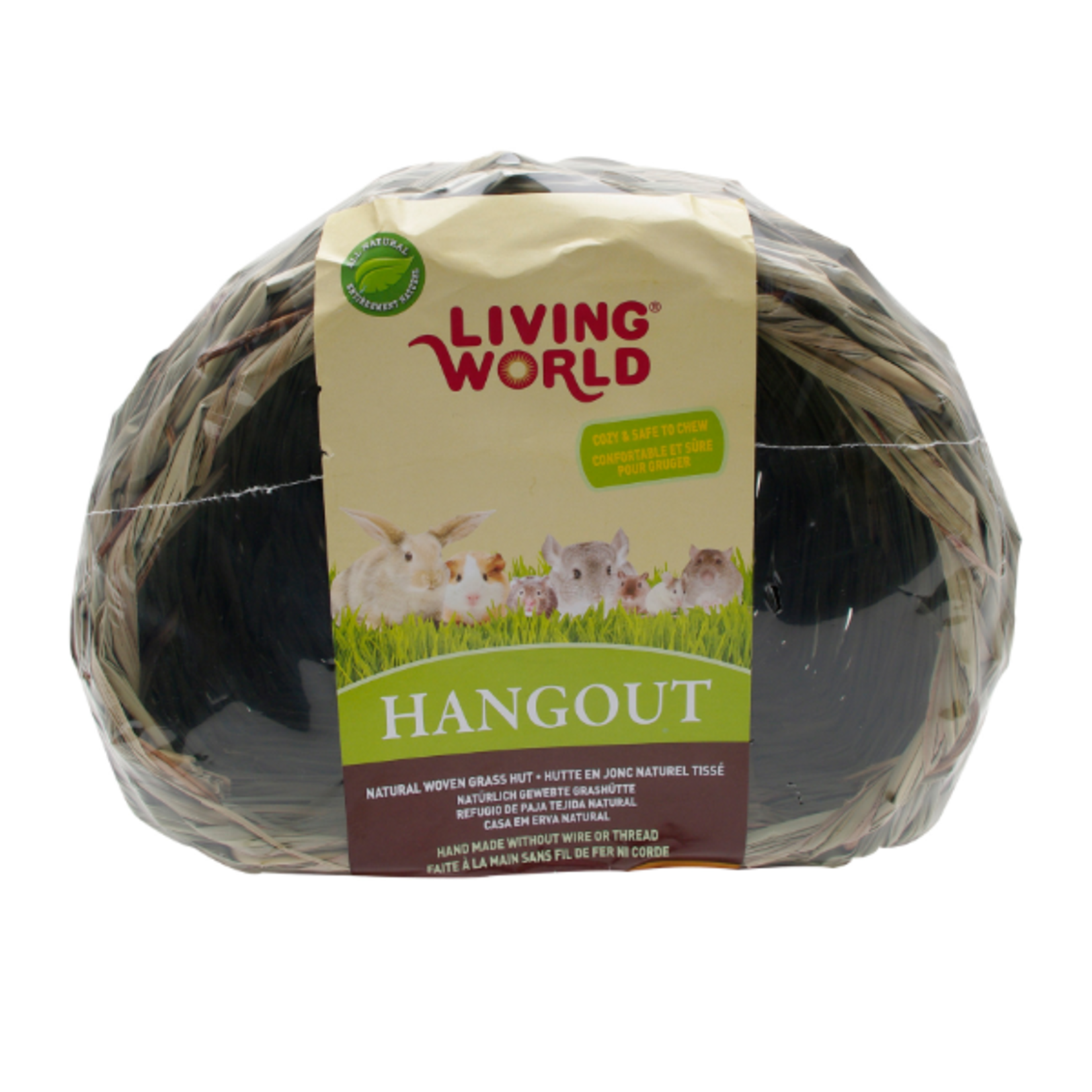 Living World Hangout Grass Hut - Large - 10 x 10 x 8.5 in
