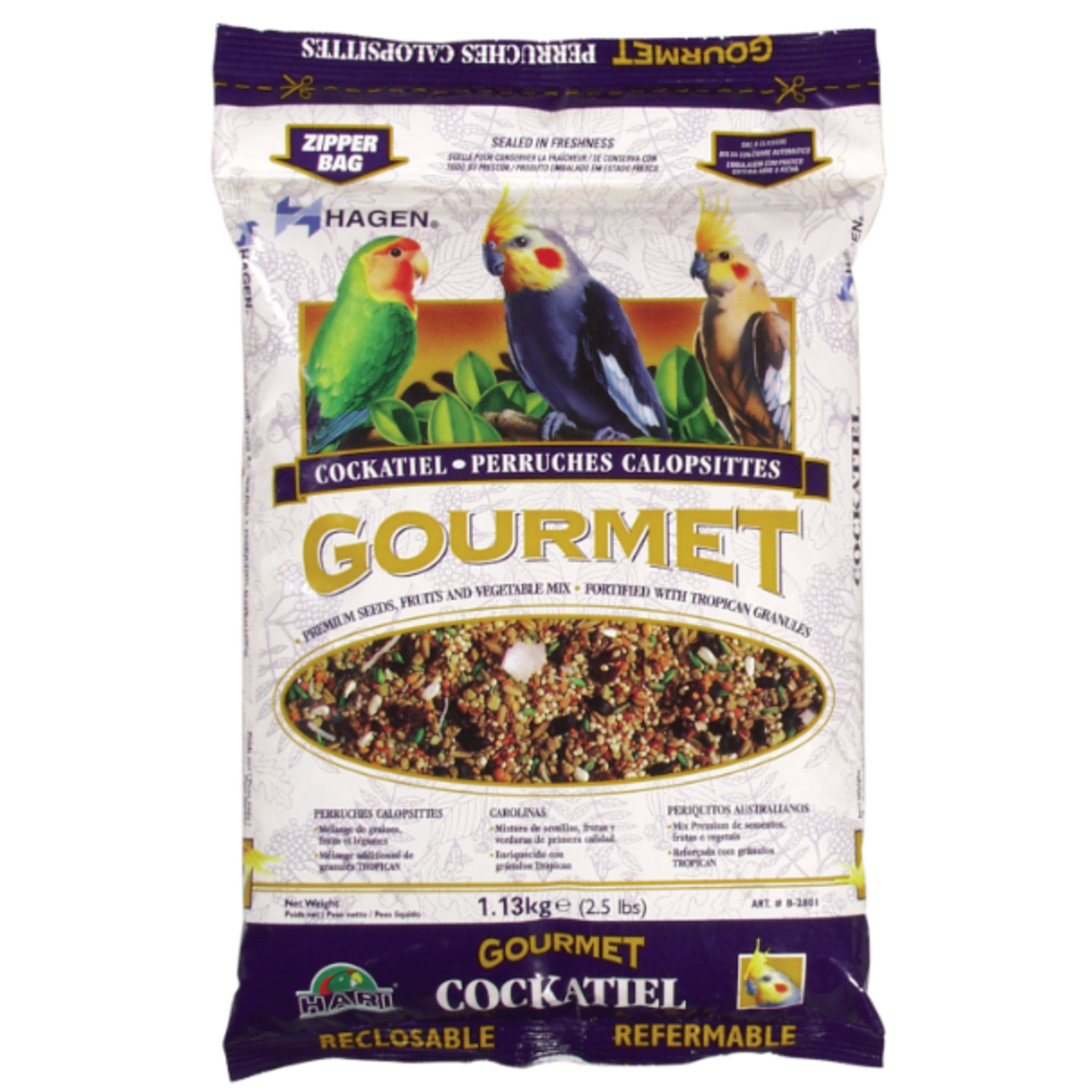 Gourmet Seed Mix For Cockatiels and Small Hookbills - 2.5 lbs