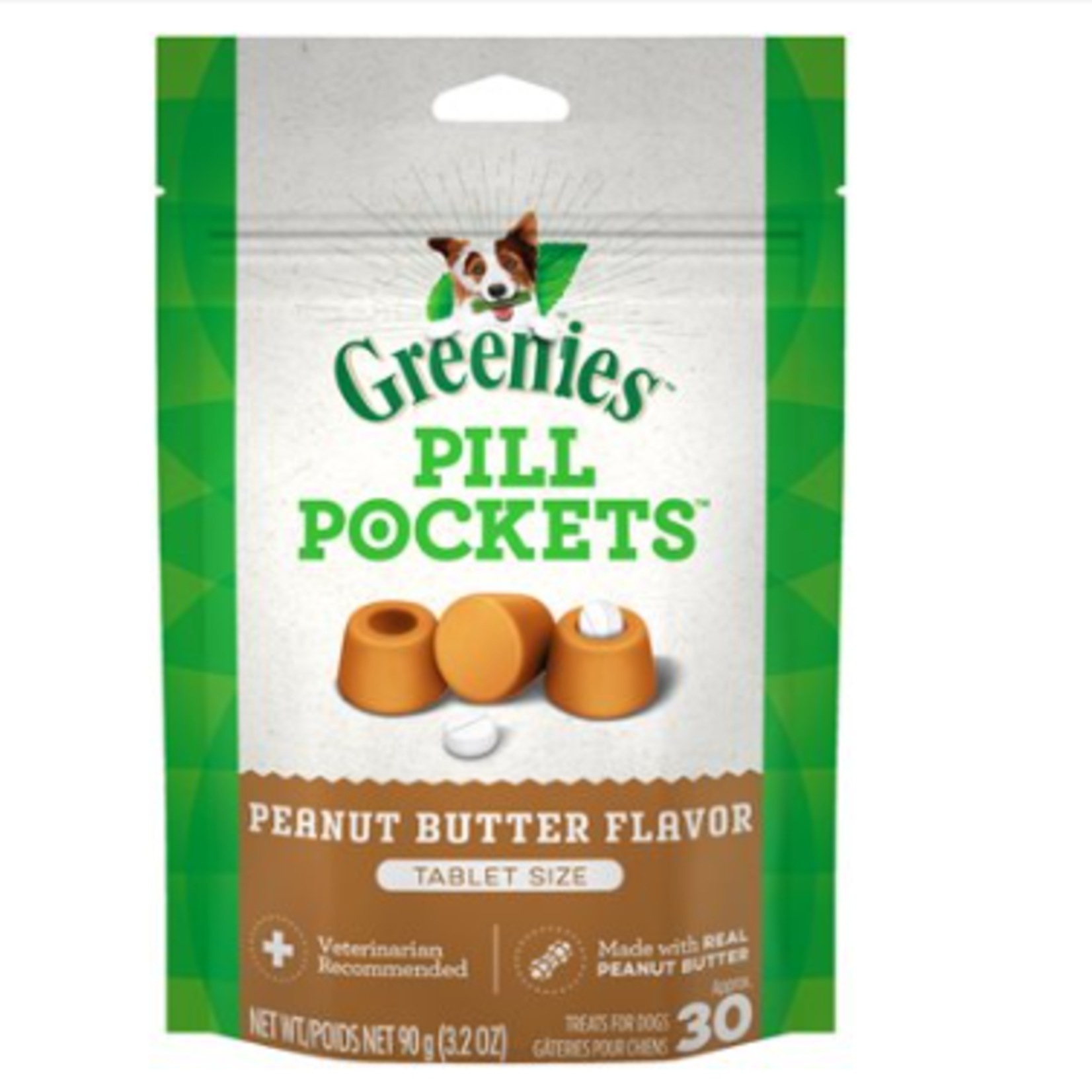 Greenies Pochettes à pilules - Peanut Butter - 3,2 oz