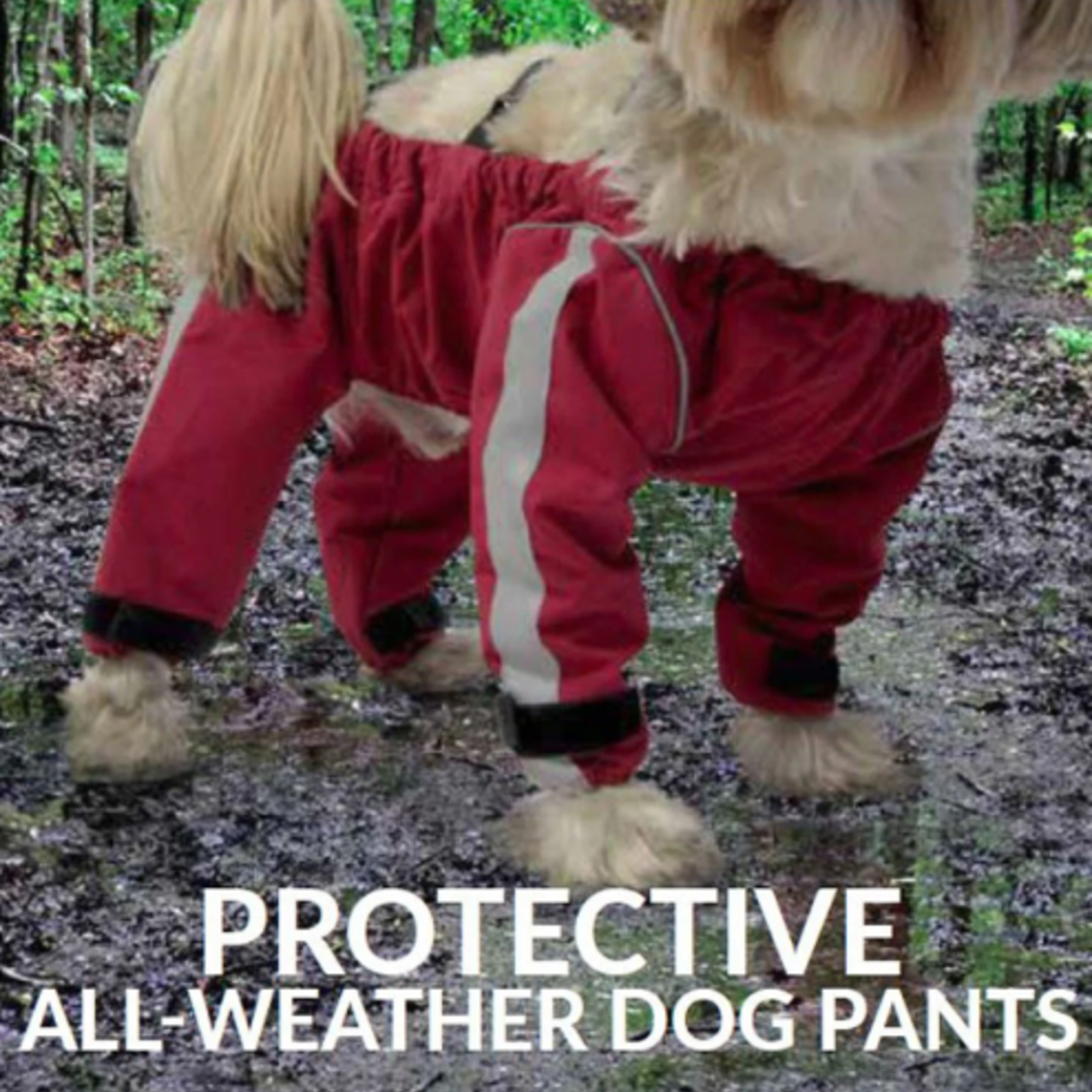 FouFou Brand Bodyguard Protective All-Weather Pants - Red - Small