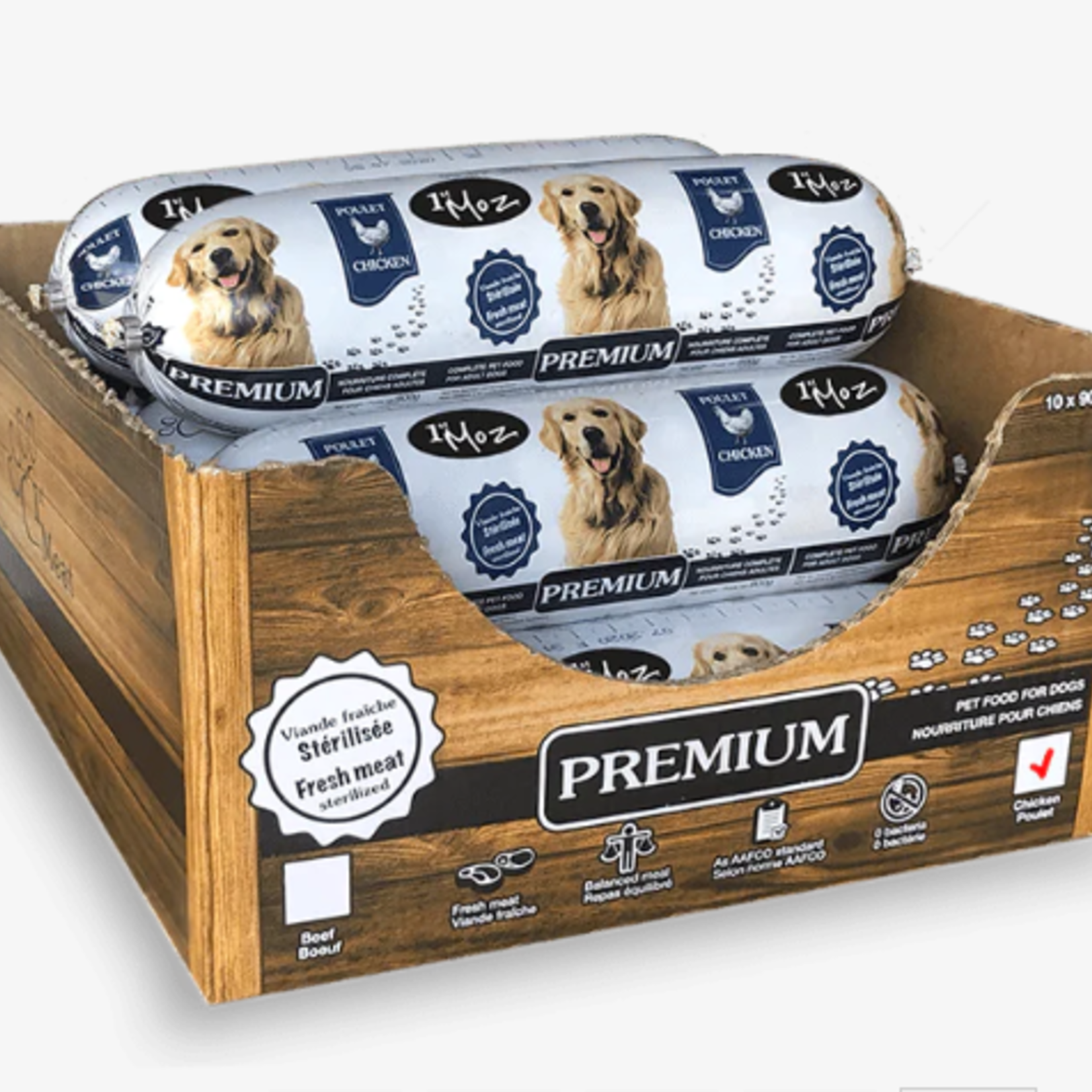 1st Moz 100 % Natural RAW Chicken- 12 x 450 g - Sold by box