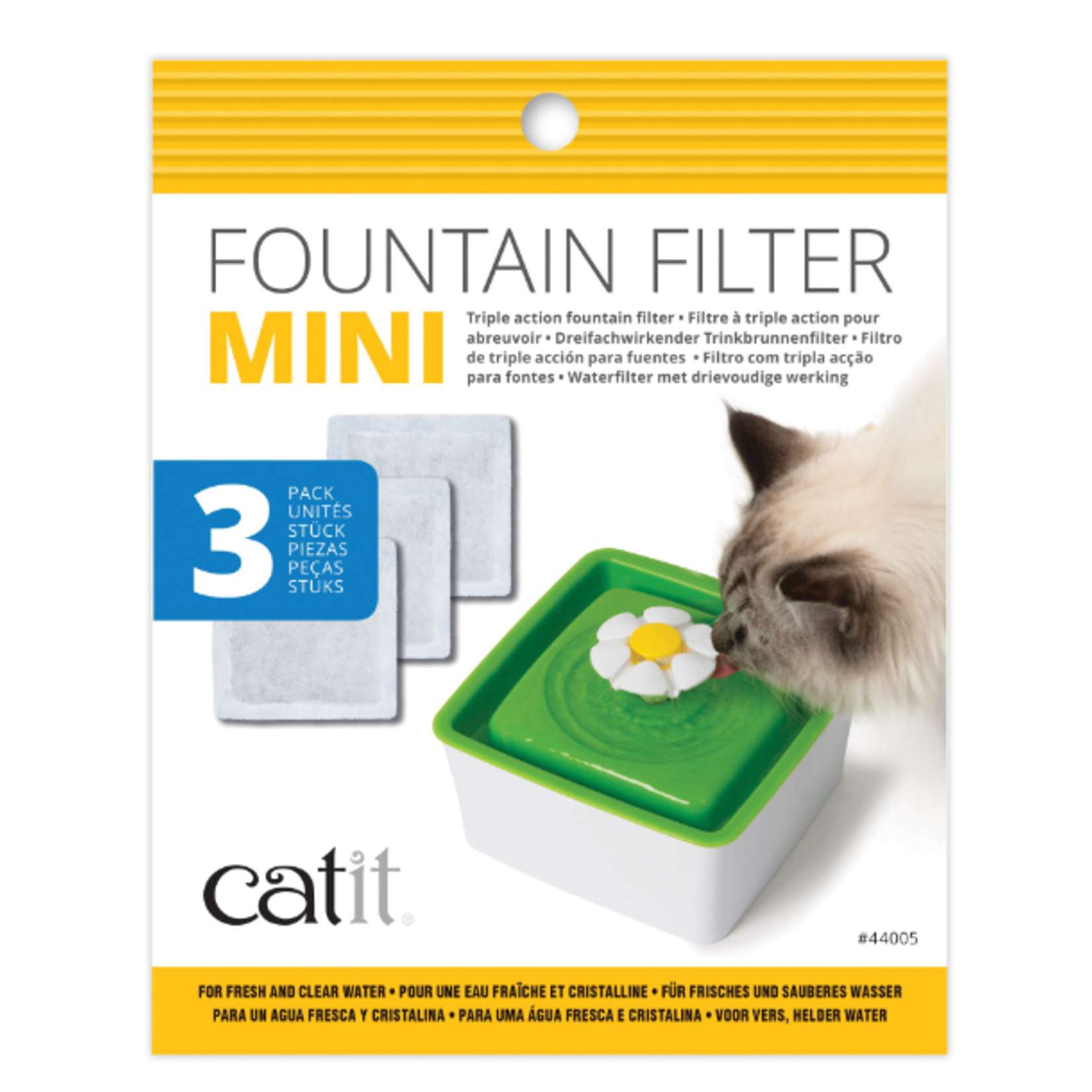 Catit Mini filtres de fontaine - paquet de 3