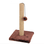 Pawise Scratcher Post with a Toy - 9.6 x 9.6 x 15.7 in
