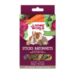 Living World Small Animal Sticks - Vegetable Flavour - 60 g