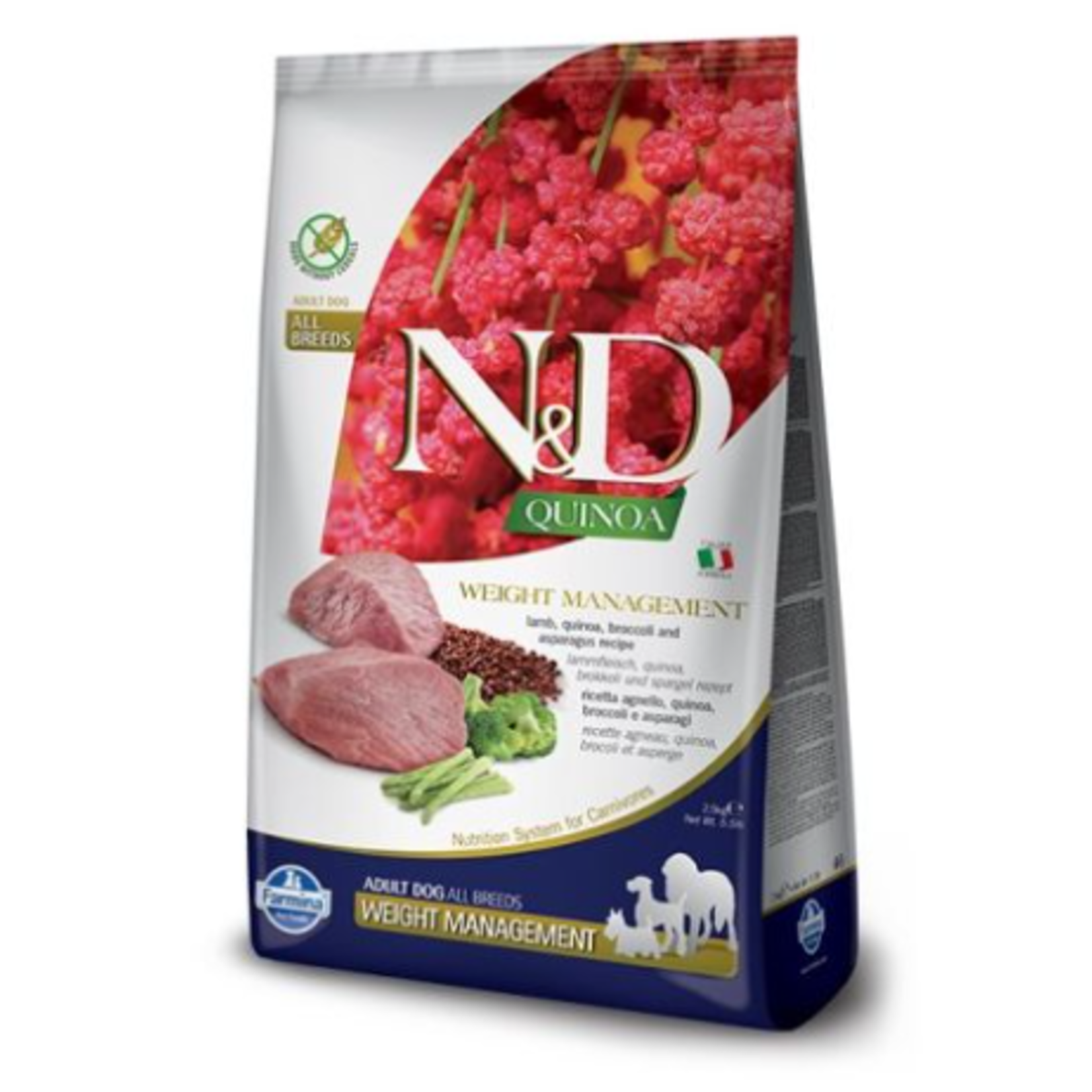 Farmina N&D Quinoa - Agneau - Contrôle du poids - Sans G - 5,5 lb