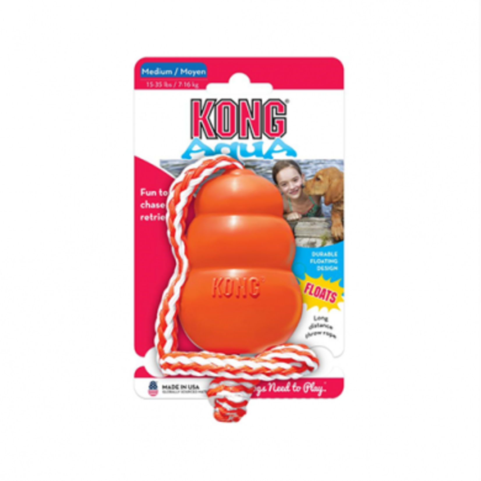 Kong Aqua - Jouet flottant pour jouer dans l'eau