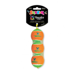 Spunky Pup Squeaky Tennis Balls - Pack of 3