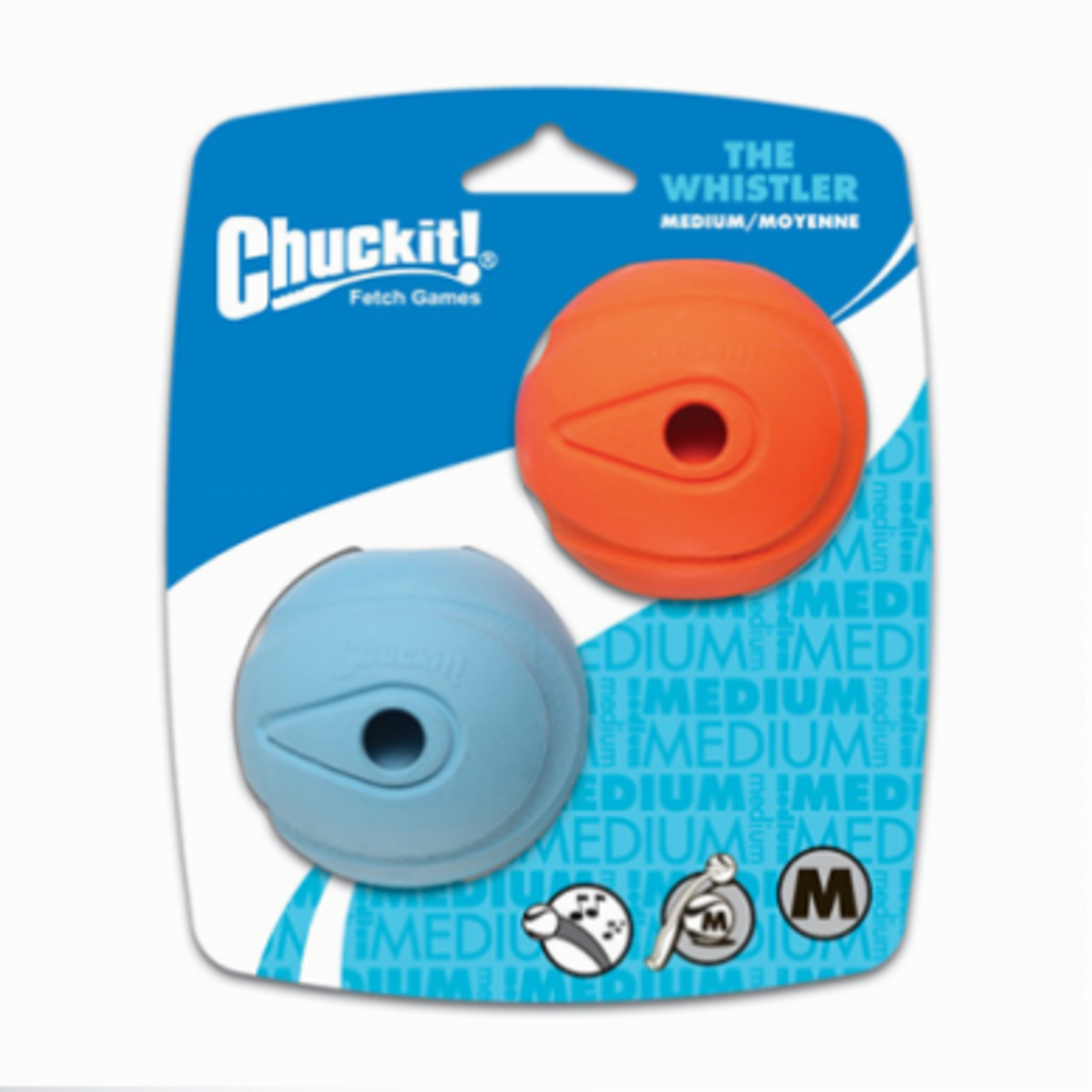 Chuck It! Balles sifflantes- Medium - Paquet de 2