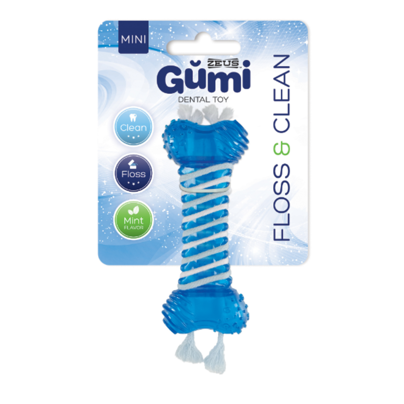 Zeus Gumi Dental Dog Toy - Floss & Clean